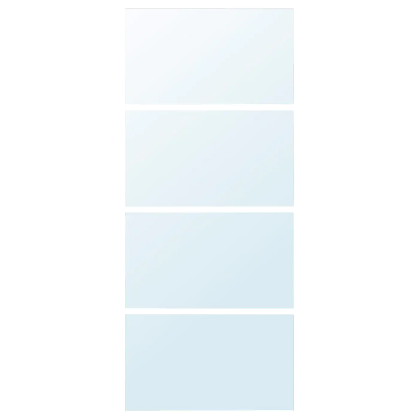 IKEA AULI 4 Panels For Sliding Door Frame Mirror Glass 39 3/8x92 7/8 "