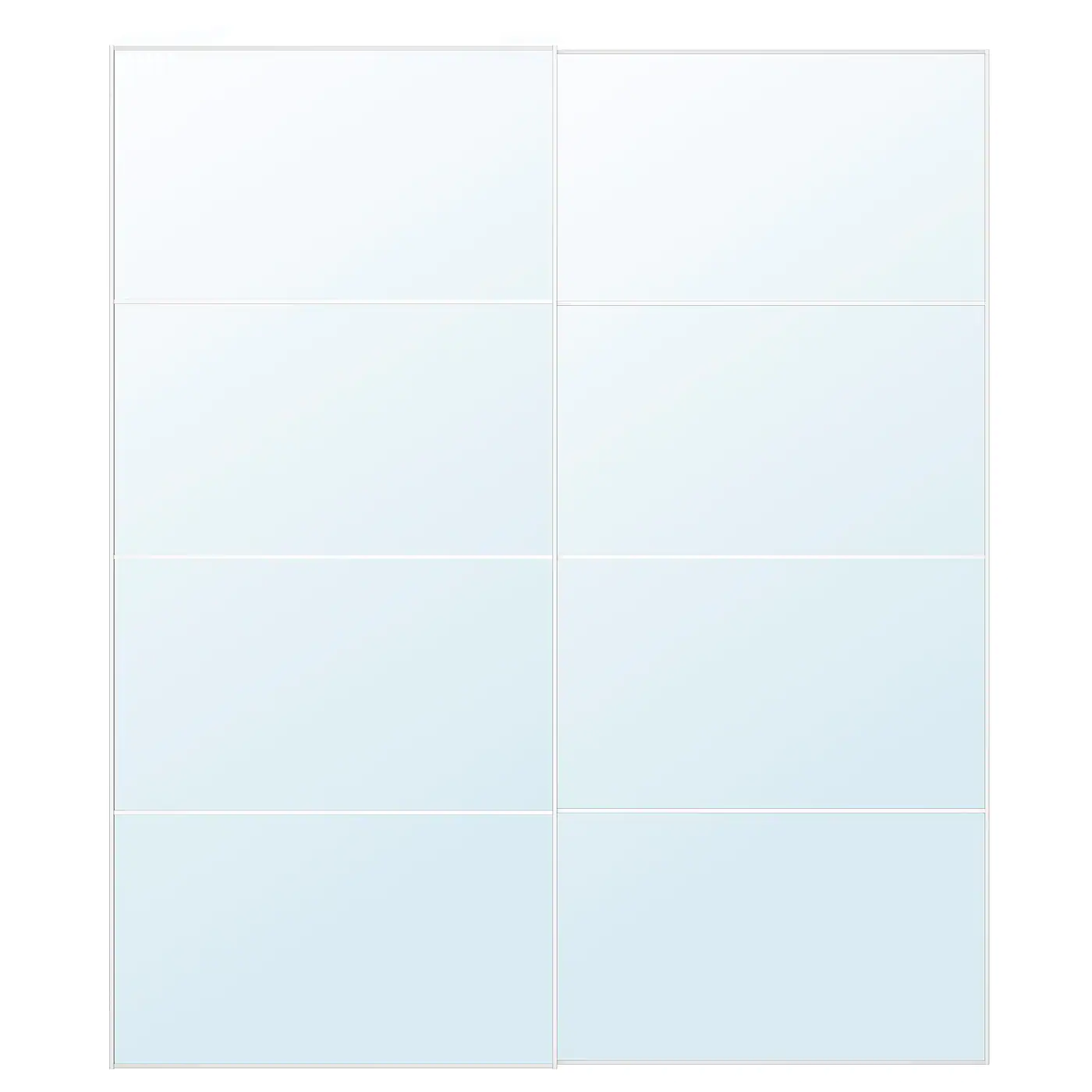 IKEA AULI Pair Of Sliding Doors Mirror Glass 78 3/4x92 7/8 "