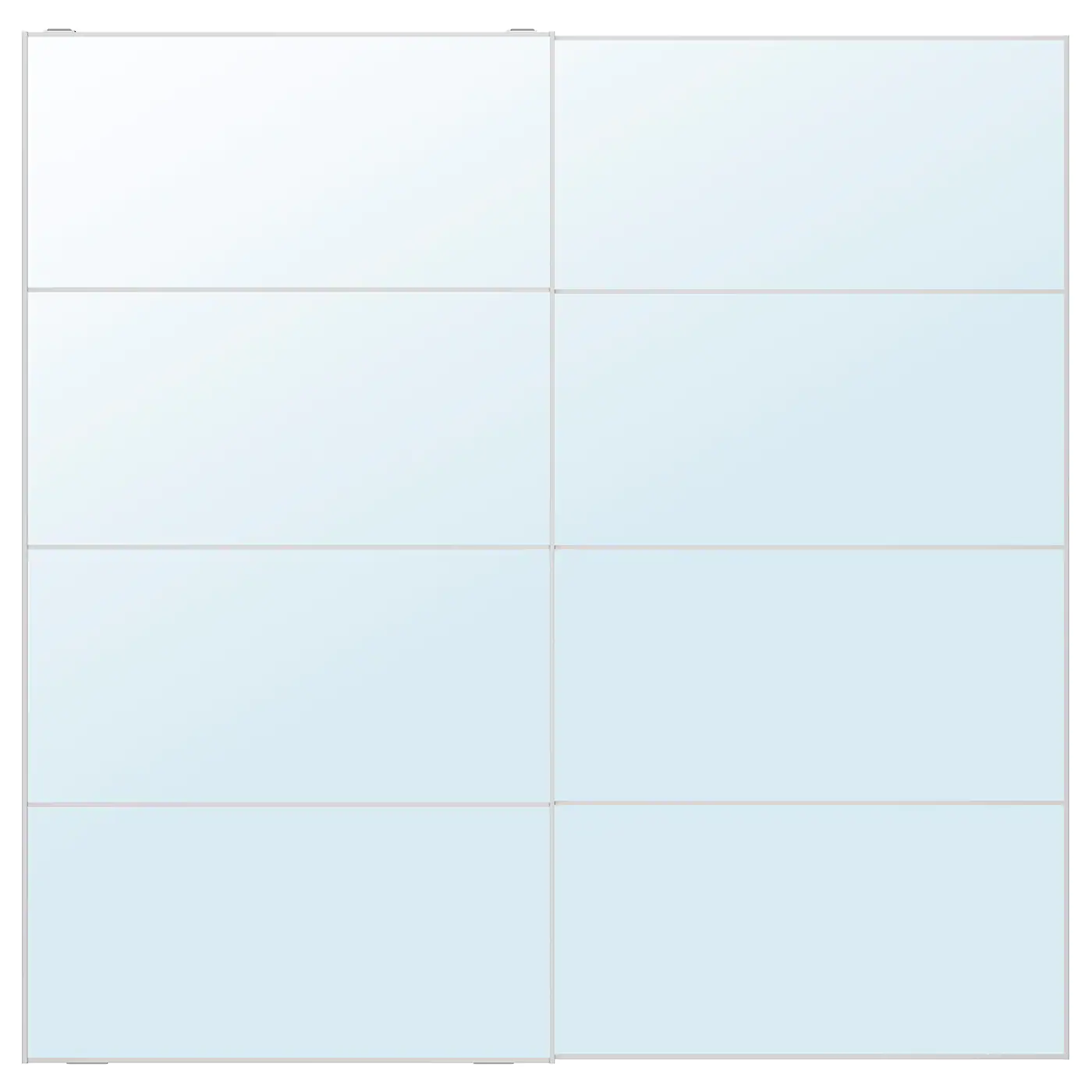 IKEA AULI Pair Of Sliding Doors Mirror Glass 78 3/4x79 1/8 "