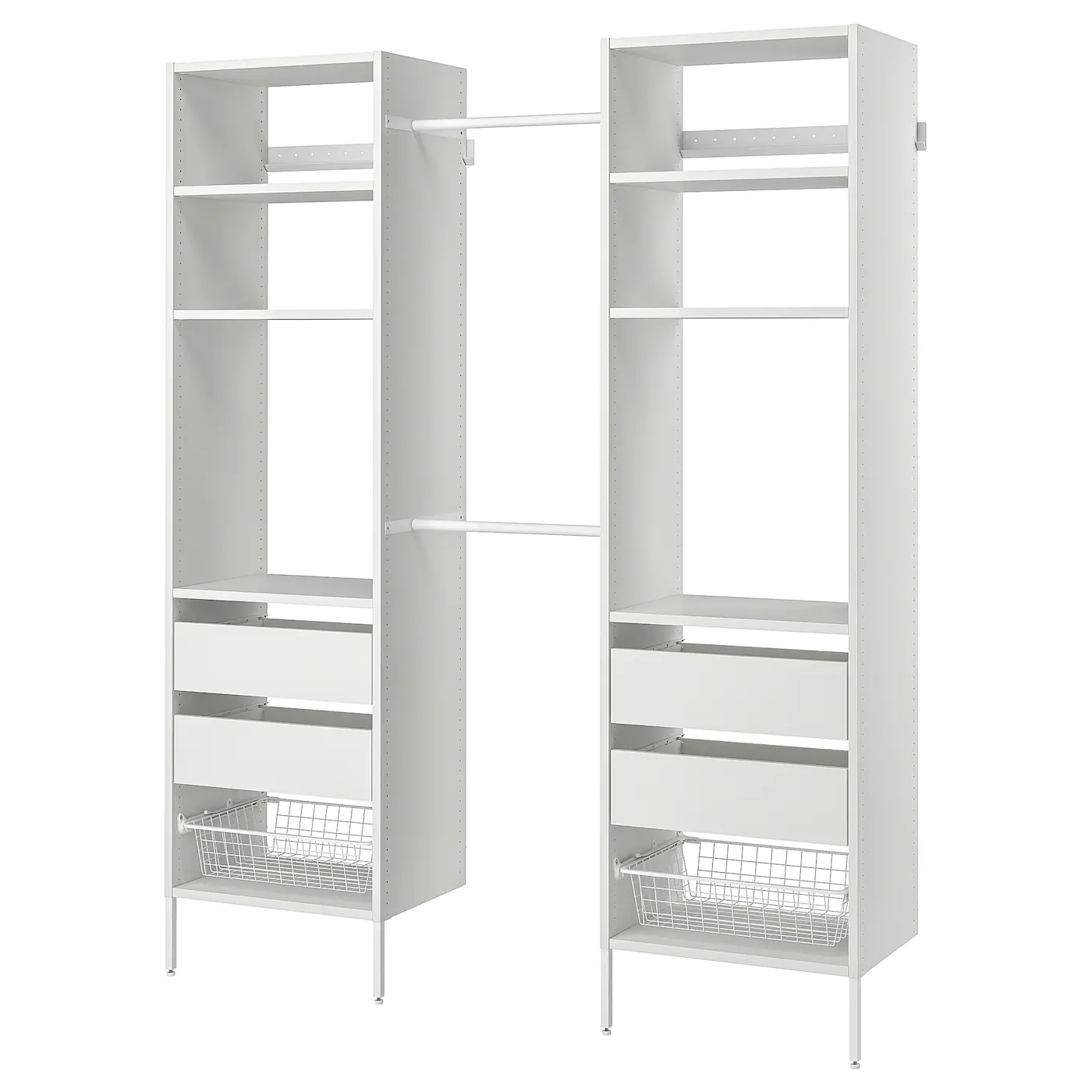 IKEA AURDAL Wardrobe Combination White 71 5/884 5/8x15 3/4x87 "