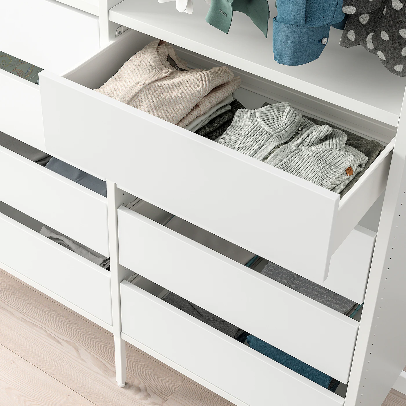 IKEA AURDAL Wardrobe Combination White 49 1/4x15 3/4x87 " 5 IKEA AURDAL Wardrobe Combination White 49 1/4x15 3/4x87 " - Image 3
