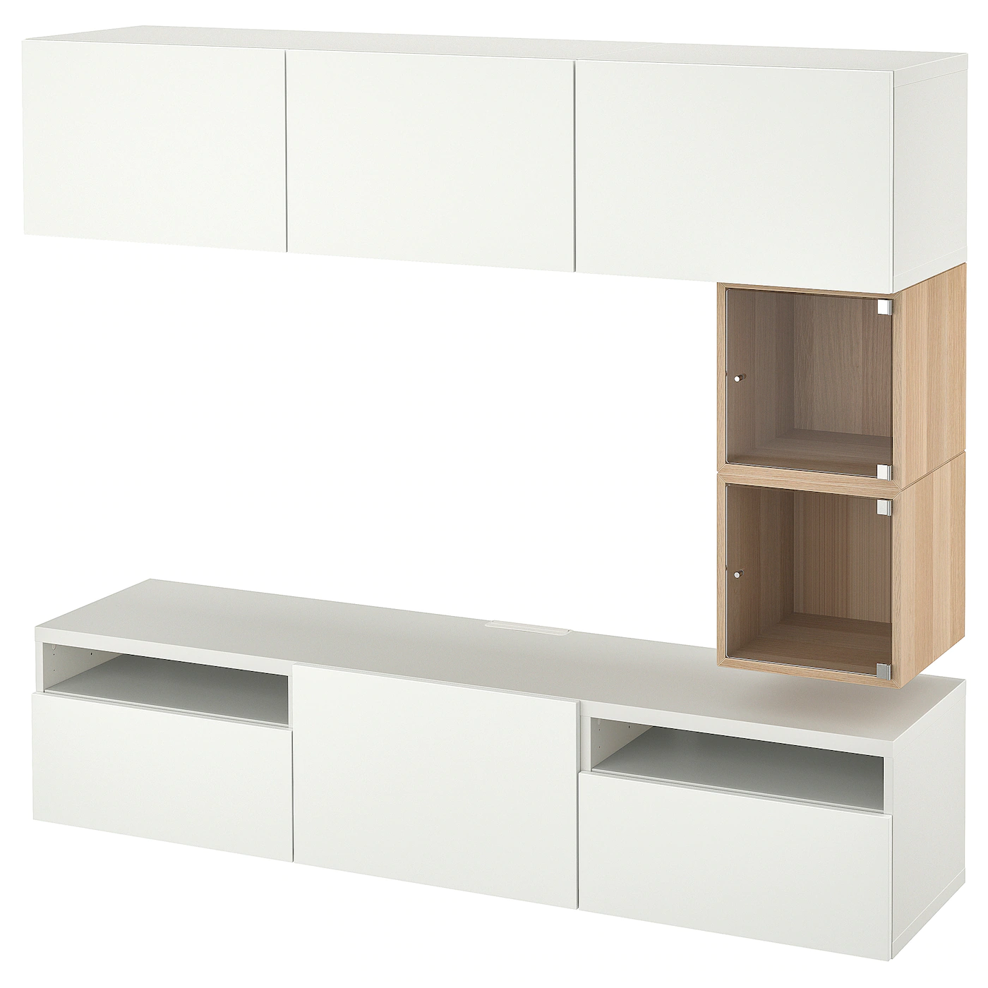IKEA BESTÅ / EKET TV Bench White/Selsviken Highgloss/white 70 7/8x16 1/2x65 3/8 " 9 IKEA BESTÅ / EKET TV Bench White/Selsviken Highgloss/white 70 7/8x16 1/2x65 3/8 " - Image 7