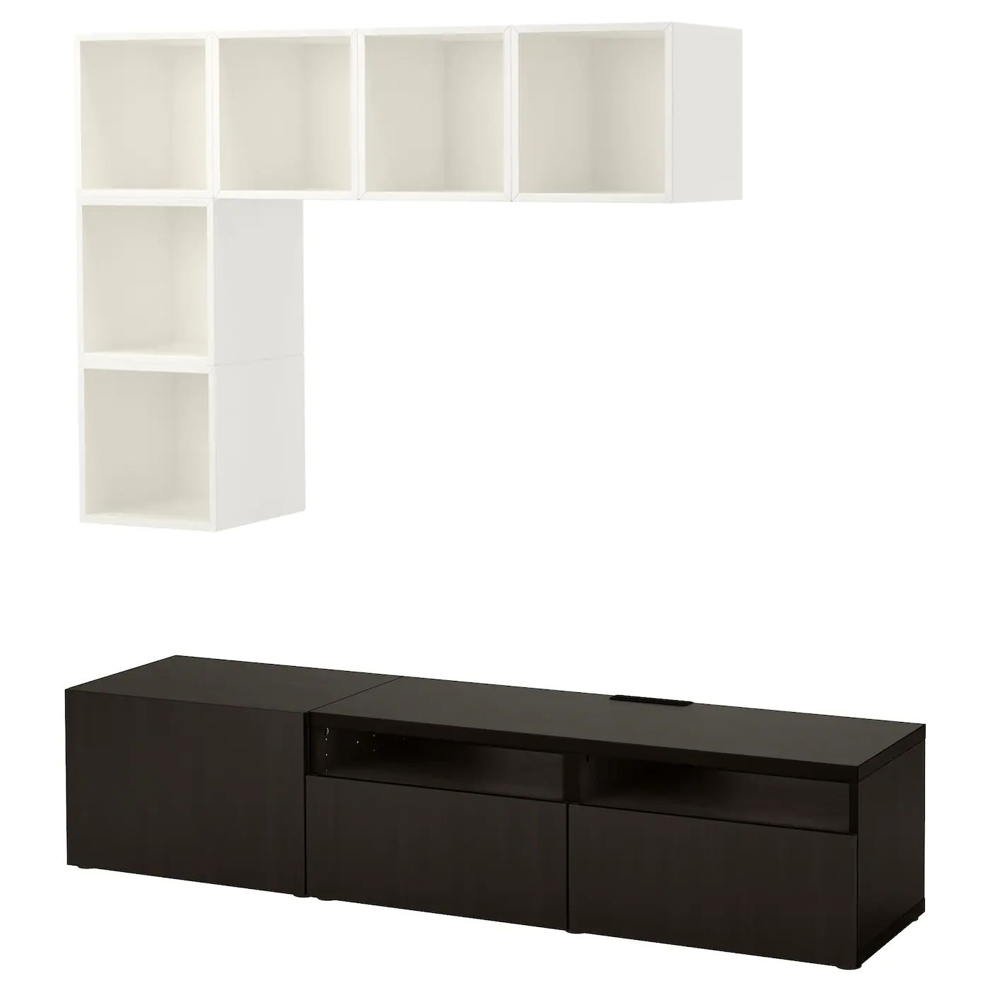 IKEA BESTÅ / EKET TV Storage Combination White/dark Gray/grayturquoise 70 7/8x16 1/2x66 7/8 " 9 IKEA BESTÅ / EKET TV Storage Combination White/dark Gray/grayturquoise 70 7/8x16 1/2x66 7/8 " - Image 7
