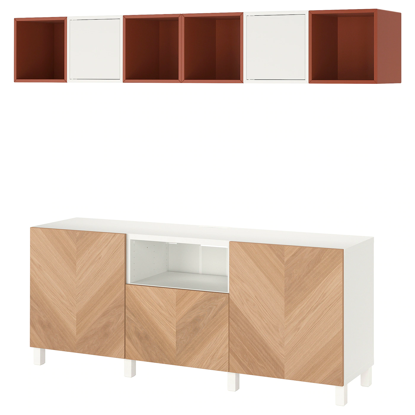 IKEA BESTÅ / EKET TV Storage Combination White/oak Veneer 82 5/8x15 3/4x86 5/8 " 14 IKEA BESTÅ / EKET TV Storage Combination White/oak Veneer 82 5/8x15 3/4x86 5/8 " - Image 12