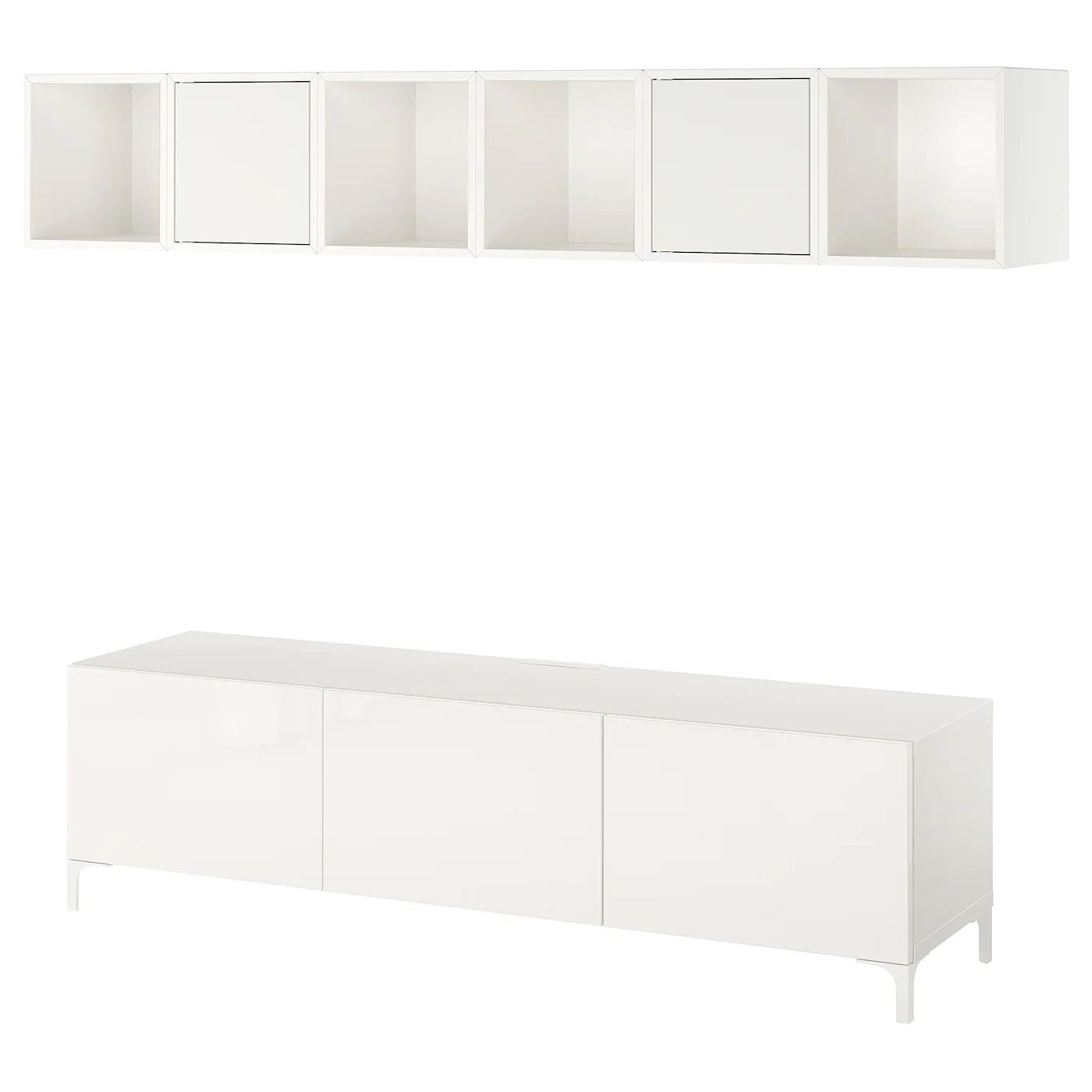 IKEA BESTÅ / EKET TV Unit White/Bergsviken/Ösarp Stainless Steel 70 7/8x16 1/2x18 7/8 " White/bergsviken/Ösarp Stainless Steel 8 IKEA BESTÅ / EKET TV Unit White/Bergsviken/Ösarp Stainless Steel 70 7/8x16 1/2x18 7/8 " White/bergsviken/Ösarp Stainless Steel - Image 6