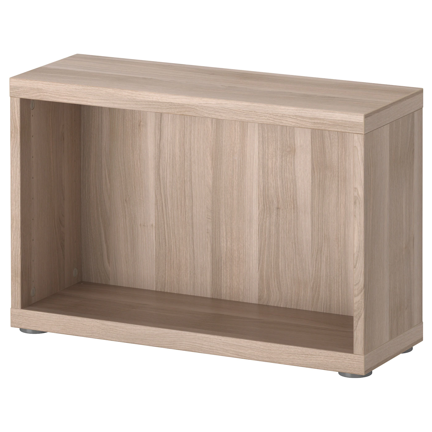 IKEA BESTÅ Frame Walnut Effect Light Gray 23 5/8x7 7/8x15 "