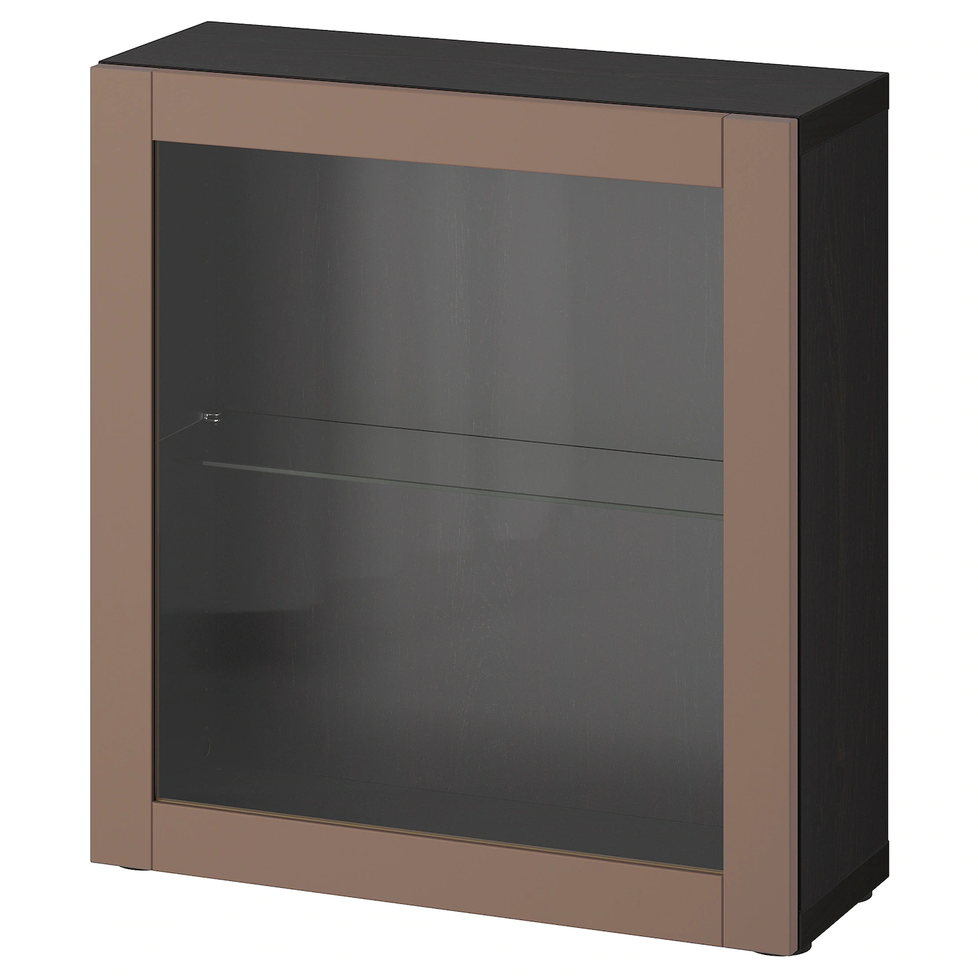 IKEA BESTÅ Shelf Unit With Glass Door Blackbrown/Sindvik Blackbrown Clear Glass 23 5/8x8 5/8x25 1/4 " 8 IKEA BESTÅ Shelf Unit With Glass Door Blackbrown/Sindvik Blackbrown Clear Glass 23 5/8x8 5/8x25 1/4 " - Image 6