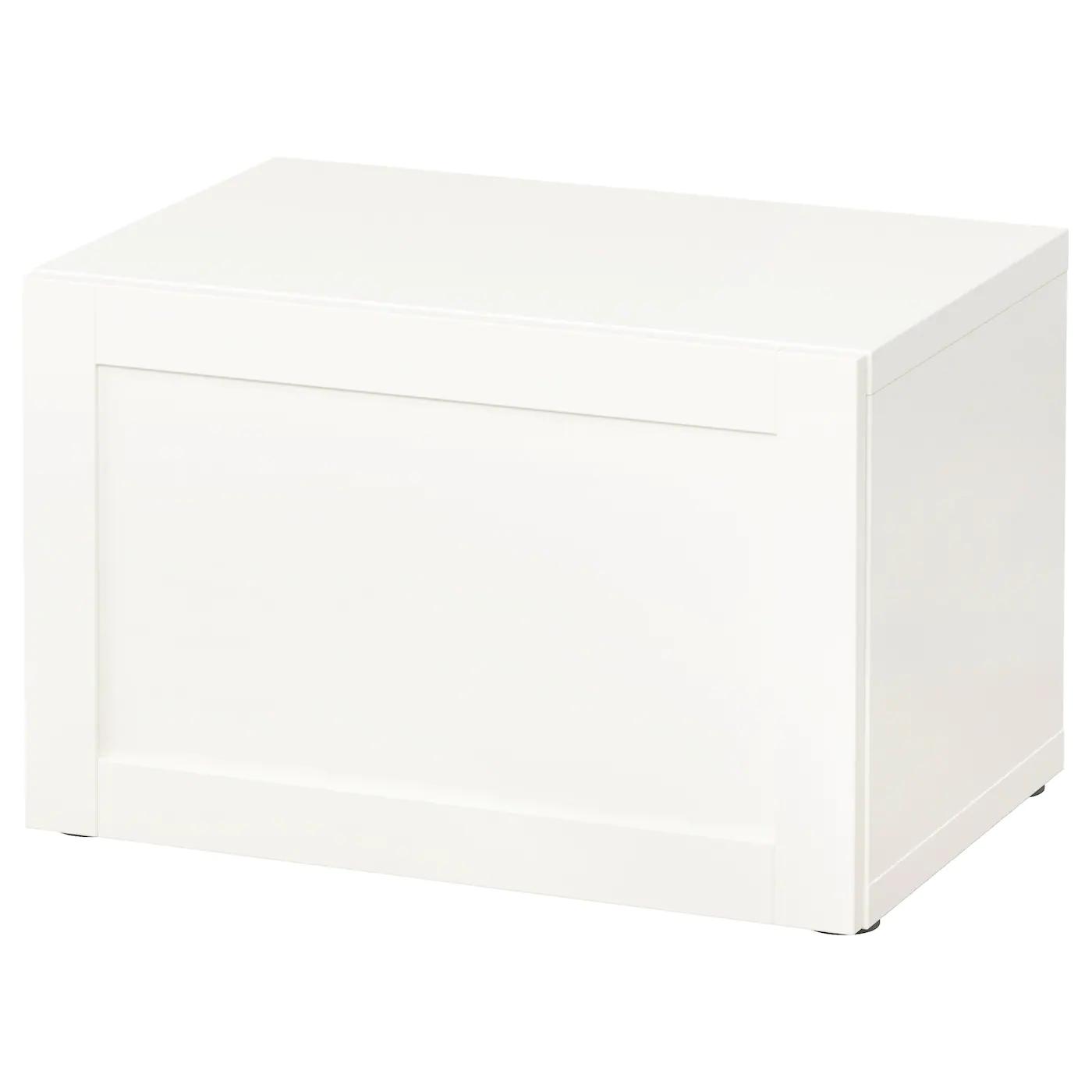 IKEA BESTÅ Shelf Unit With Door White/Hanviken White 23 5/8x16 1/2x15 " Blackbrown/mörtviken Black