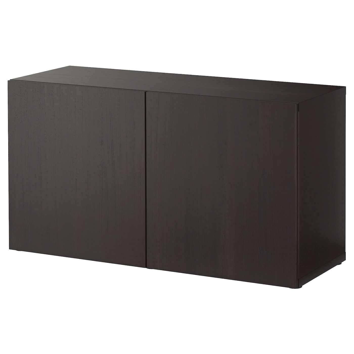 IKEA BESTÅ Shelf Unit With Doors Blackbrown/Lappviken Blackbrown 47 1/4x16 1/2x25 1/4 "