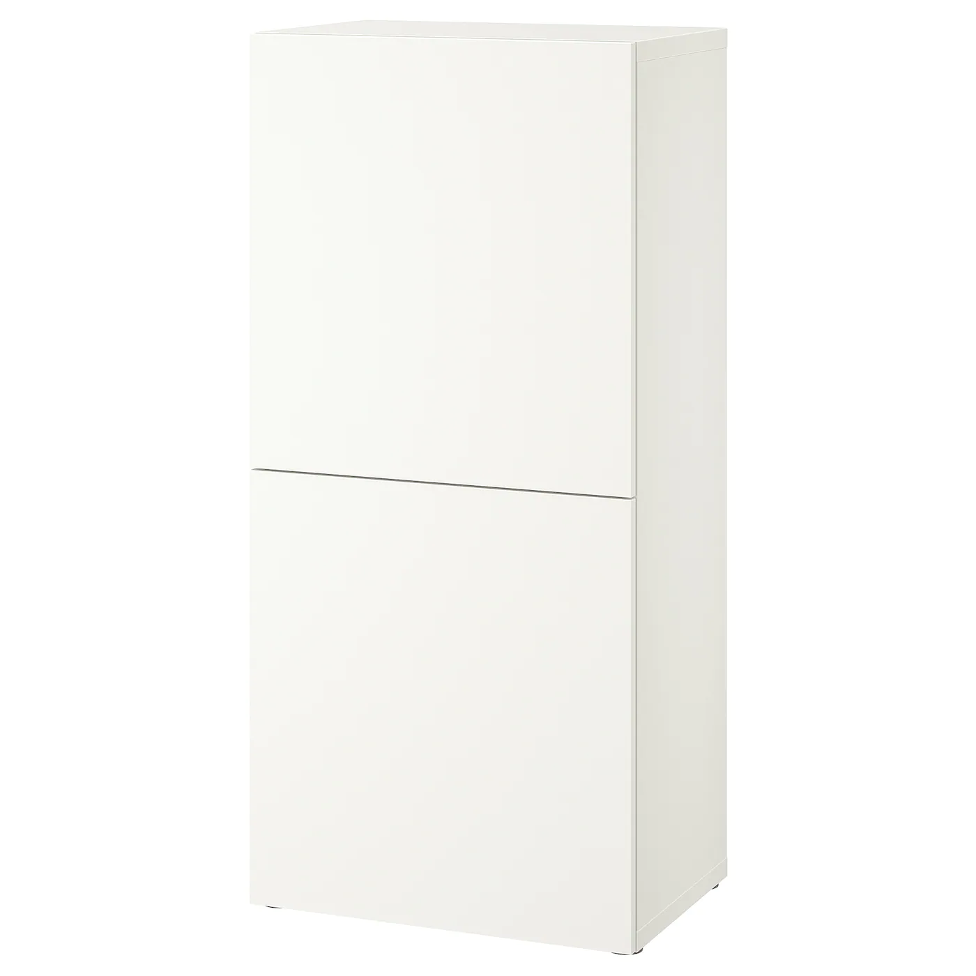 IKEA BESTÅ Shelf Unit With Doors White Lappviken/white 23 5/8x16 1/2x50 3/4 "