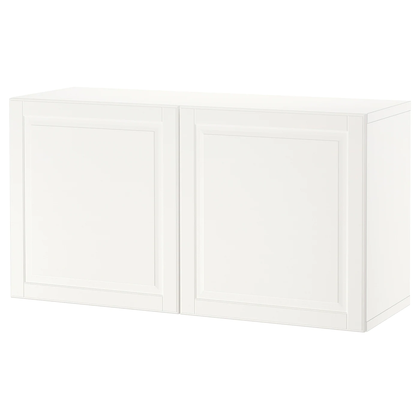 IKEA BESTÅ Shelf Unit With Doors White/Smeviken White 47 1/4x16 1/2x25 1/4 " Blackbrown/lappviken Blackbrown