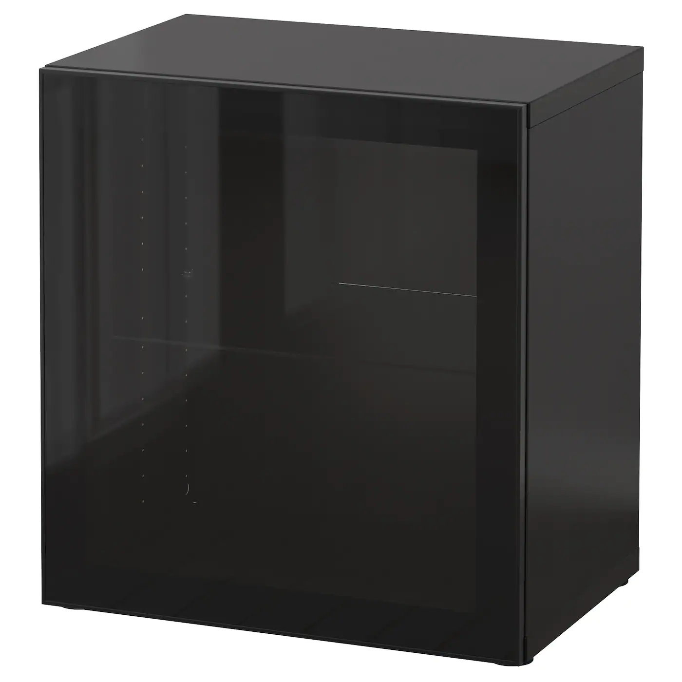 IKEA BESTÅ Shelf Unit With Glass Door White/Glassvik White/clear Glass 23 5/8x16 1/2x25 1/4 " Blackbrown/sindvik Blackbrown Clear Glass 6 IKEA BESTÅ Shelf Unit With Glass Door White/Glassvik White/clear Glass 23 5/8x16 1/2x25 1/4 " Blackbrown/sindvik Blackbrown Clear Glass - Image 4
