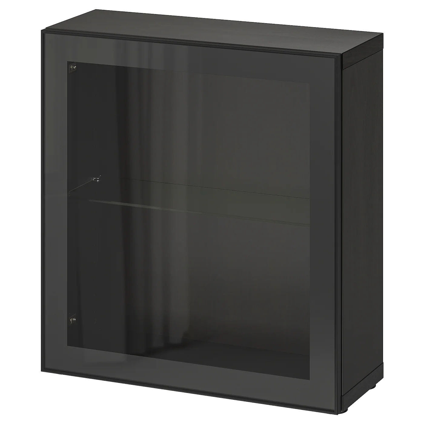 IKEA BESTÅ Shelf Unit With Glass Door Blackbrown/Glassvik Black/clear Glass 23 5/8x8 5/8x25 1/4 "