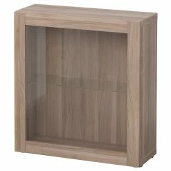 IKEA BESTÅ Shelf Unit With Glass Door Blackbrown/Glassvik Black/clear Glass 23 5/8x8 5/8x25 1/4 " -Ikea Storage solution systems Sales besta shelf unit with glass door walnut effect light gray sindvik gray stained walnut eff clear glass 0352793 pe537303 s5 8
