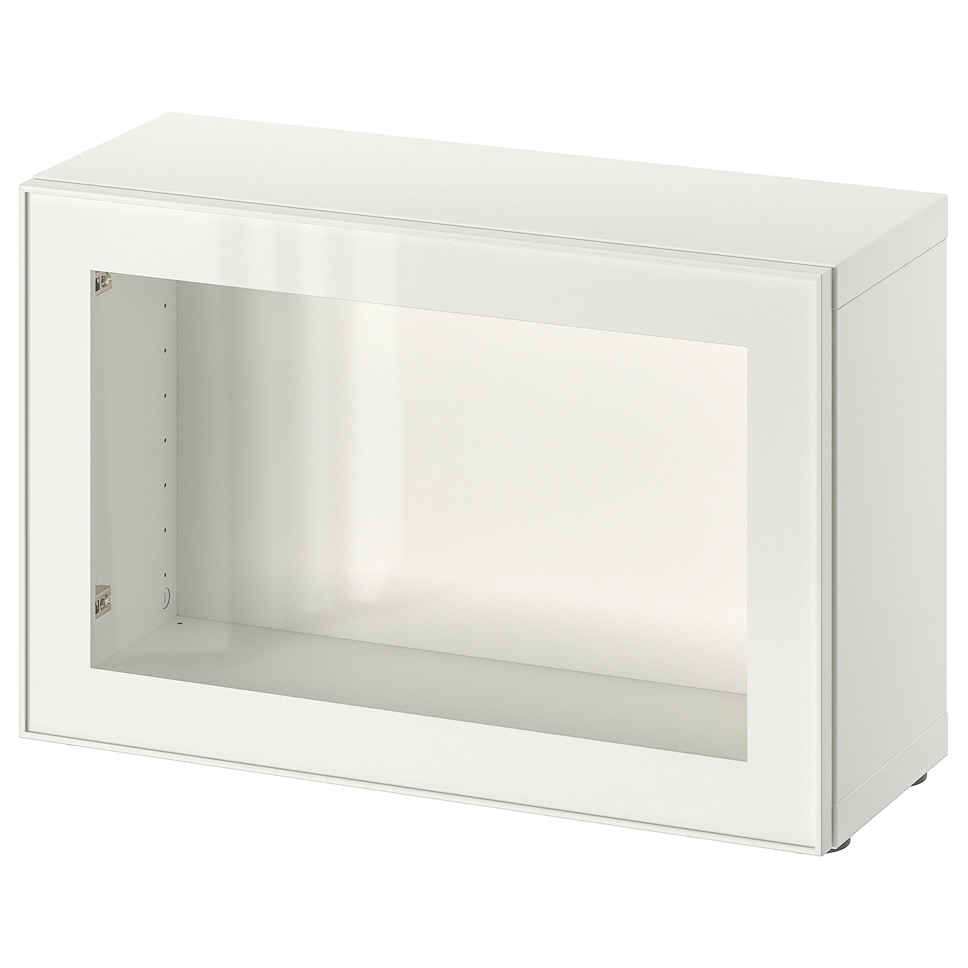IKEA BESTÅ Shelf Unit With Glass Door White/Glassvik White/clear Glass 23 5/8x8 5/8x15 " Walnut Effect Light Gray/glassvik White/frosted Glass