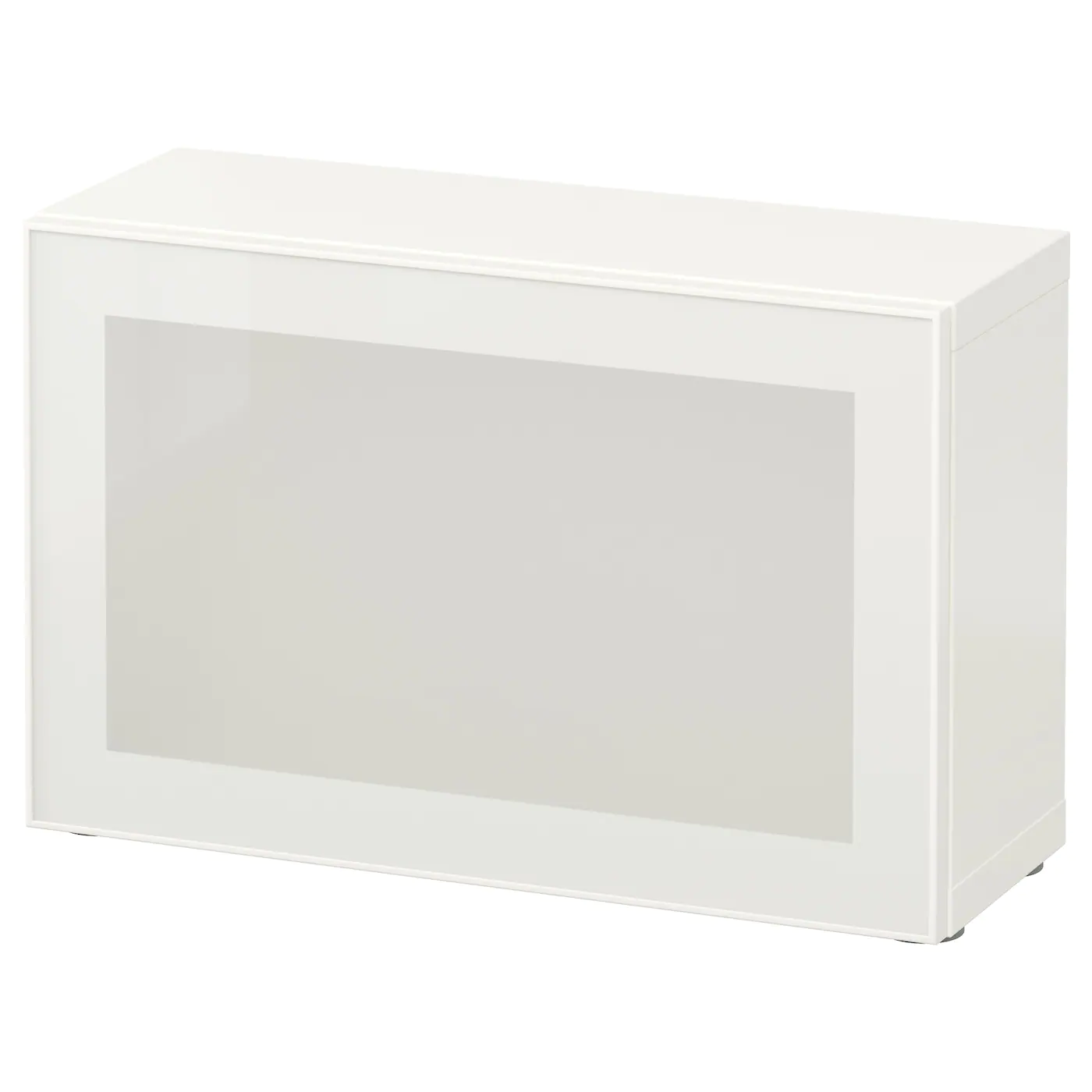IKEA BESTÅ Shelf Unit With Glass Door White/Glassvik White/frosted Glass 23 5/8x8 5/8x15 " Blackbrown/glassvik Black/clear Glass -Ikea Storage solution systems Sales besta shelf unit with glass door white glassvik white frosted glass 0352767 pe537359 s5