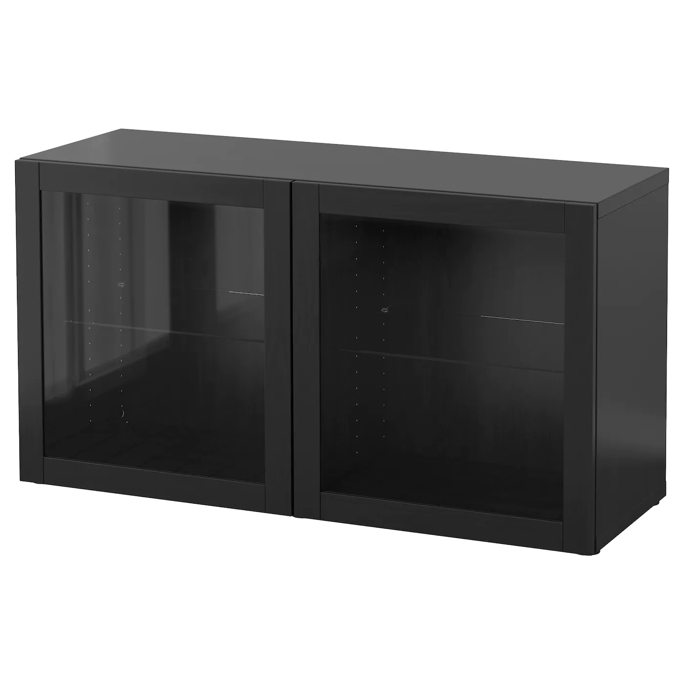IKEA BESTÅ Shelf Unit With Glass Doors White/Glassvik White/clear Glass 47 1/4x16 1/2x25 1/4 " Blackbrown/glassvik Black/clear Glass 7 IKEA BESTÅ Shelf Unit With Glass Doors White/Glassvik White/clear Glass 47 1/4x16 1/2x25 1/4 " Blackbrown/glassvik Black/clear Glass - Image 5