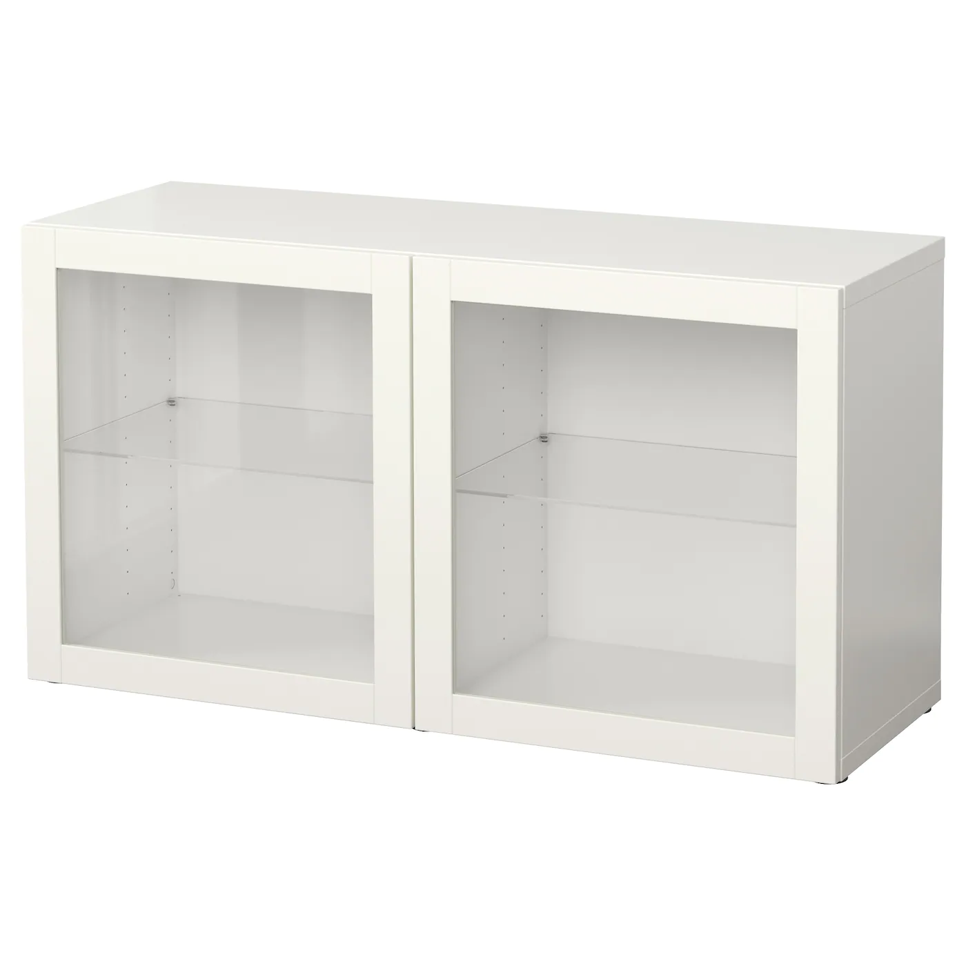 IKEA BESTÅ Shelf Unit With Glass Doors White/Sindvik White Clear Glass 47 1/4x15 3/4x25 1/4 " Walnut Effect Light Gray/glassvik White/clear Glass 2 IKEA BESTÅ Shelf Unit With Glass Doors White/Sindvik White Clear Glass 47 1/4x15 3/4x25 1/4 " Walnut Effect Light Gray/glassvik White/clear Glass -Ikea Storage solution systems Sales besta shelf unit with glass doors white sindvik white clear glass 0352832 pe537293 s5