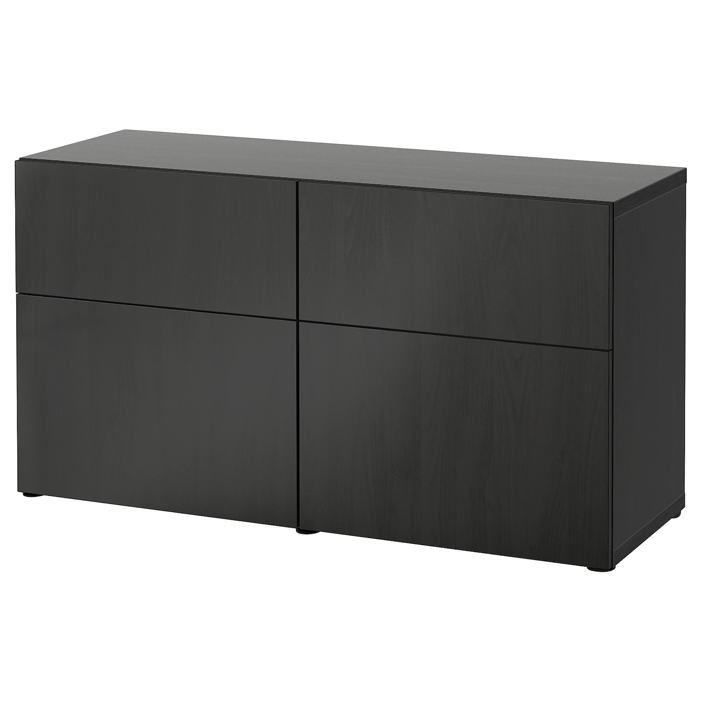 IKEA BESTÅ Storage Combination W Doors/drawers Blackbrown/Lappviken Blackbrown 47 1/4x16 1/2x25 5/8 "