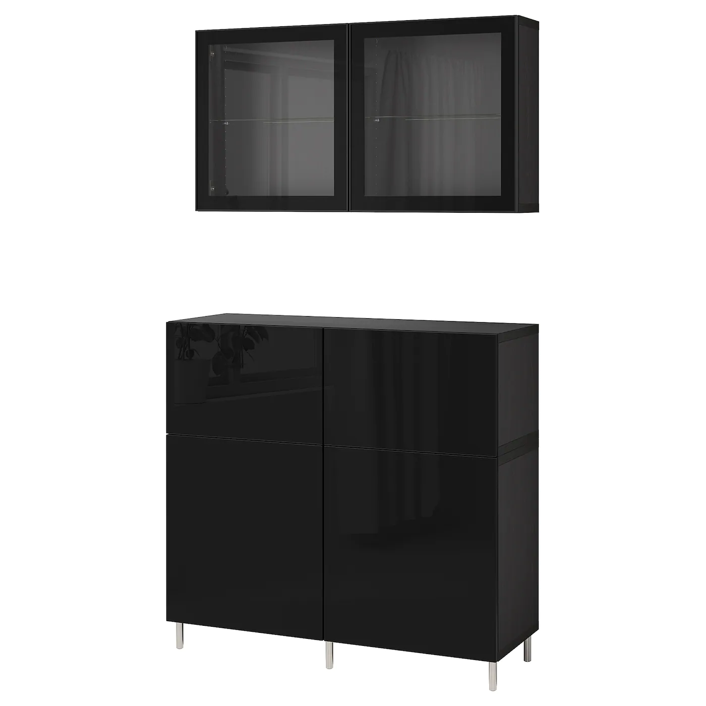 IKEA BESTÅ Storage Combination W Doors/drawers White Bergsviken/Stubbarp/black Marble Effect 47 1/4x16 1/2x83 7/8 " Blackbrown/selsviken/stubbarp High Gloss/black Clear Glass 17 IKEA BESTÅ Storage Combination W Doors/drawers White Bergsviken/Stubbarp/black Marble Effect 47 1/4x16 1/2x83 7/8 " Blackbrown/selsviken/stubbarp High Gloss/black Clear Glass - Image 15
