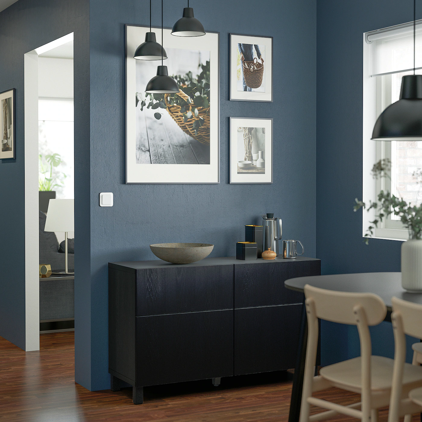 IKEA BESTÅ Storage Combination W Doors/drawers Blackbrown/Timmerviken/Stubbarp Black 47 1/4x16 1/2x29 1/8 " Blackbrown Selsviken/stubbarp/high Gloss Dark Olivegreen 5 IKEA BESTÅ Storage Combination W Doors/drawers Blackbrown/Timmerviken/Stubbarp Black 47 1/4x16 1/2x29 1/8 " Blackbrown Selsviken/stubbarp/high Gloss Dark Olivegreen - Image 3