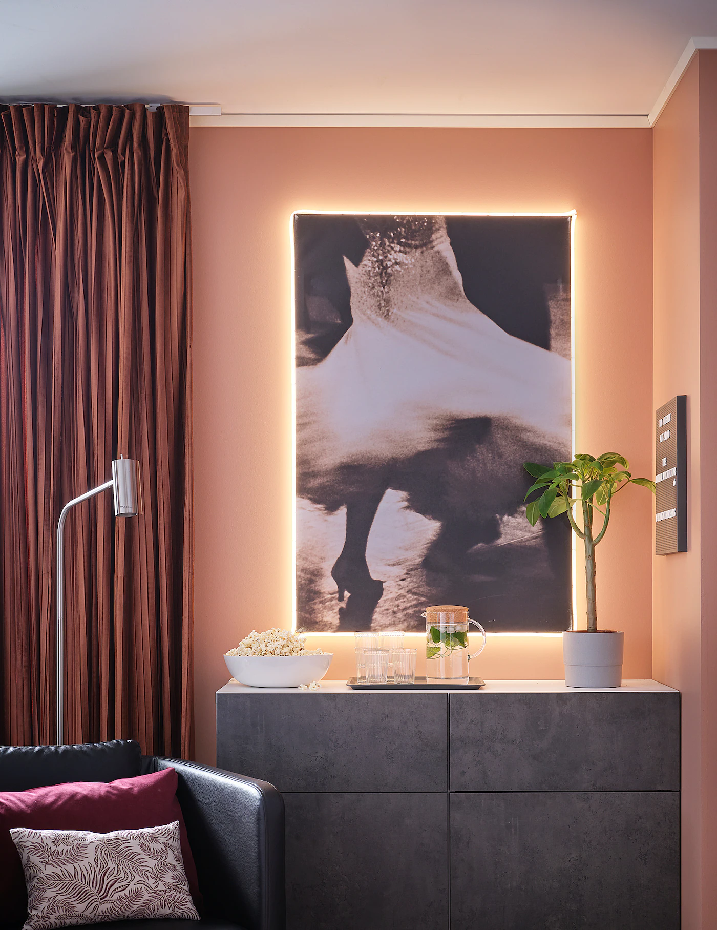 IKEA BESTÅ Storage Combination W Doors/drawers White Kallviken/dark Gray Concrete Effect 47 1/4x16 1/2x25 5/8 " Blackbrown/hanviken Blackbrown 10 IKEA BESTÅ Storage Combination W Doors/drawers White Kallviken/dark Gray Concrete Effect 47 1/4x16 1/2x25 5/8 " Blackbrown/hanviken Blackbrown - Image 8