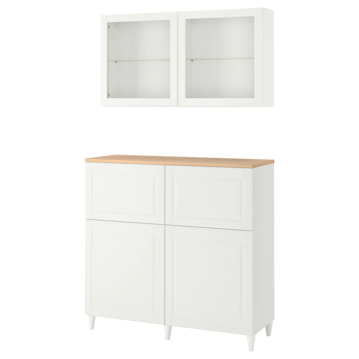 IKEA BESTÅ Storage Combination W Doors/drawers White Smeviken/Ostvik/Kabbarp White Clear Glass 47 1/4x16 1/2x94 1/2 " Blackbrown Lappviken/stubbarp/light Graybrown Clear Glass