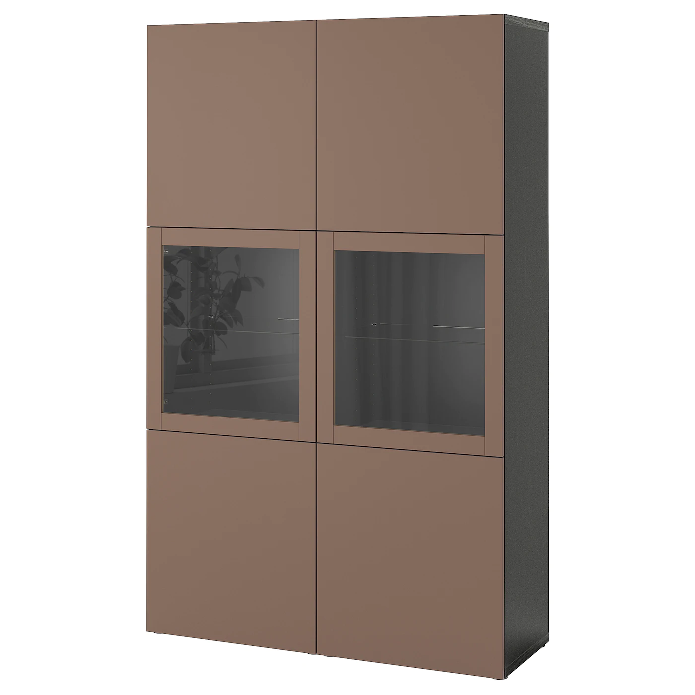 IKEA BESTÅ Storage Combination W/glass Doors Blackbrown/Selsviken High Gloss/black Smoked Glass 47 1/4x16 1/2x76 " 12 IKEA BESTÅ Storage Combination W/glass Doors Blackbrown/Selsviken High Gloss/black Smoked Glass 47 1/4x16 1/2x76 " - Image 10