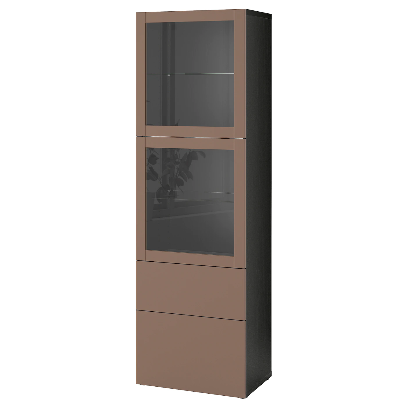 IKEA BESTÅ Storage Combination W/glass Doors Blackbrown Lappviken/light Graybrown Clear Glass 23 5/8x16 1/2x76 " 1 IKEA BESTÅ Storage Combination W/glass Doors Blackbrown Lappviken/light Graybrown Clear Glass 23 5/8x16 1/2x76 " -Ikea Storage solution systems Sales besta storage combination w glass doors black brown lappviken light gray brown clear glass 0994569 pe821243 s5 19