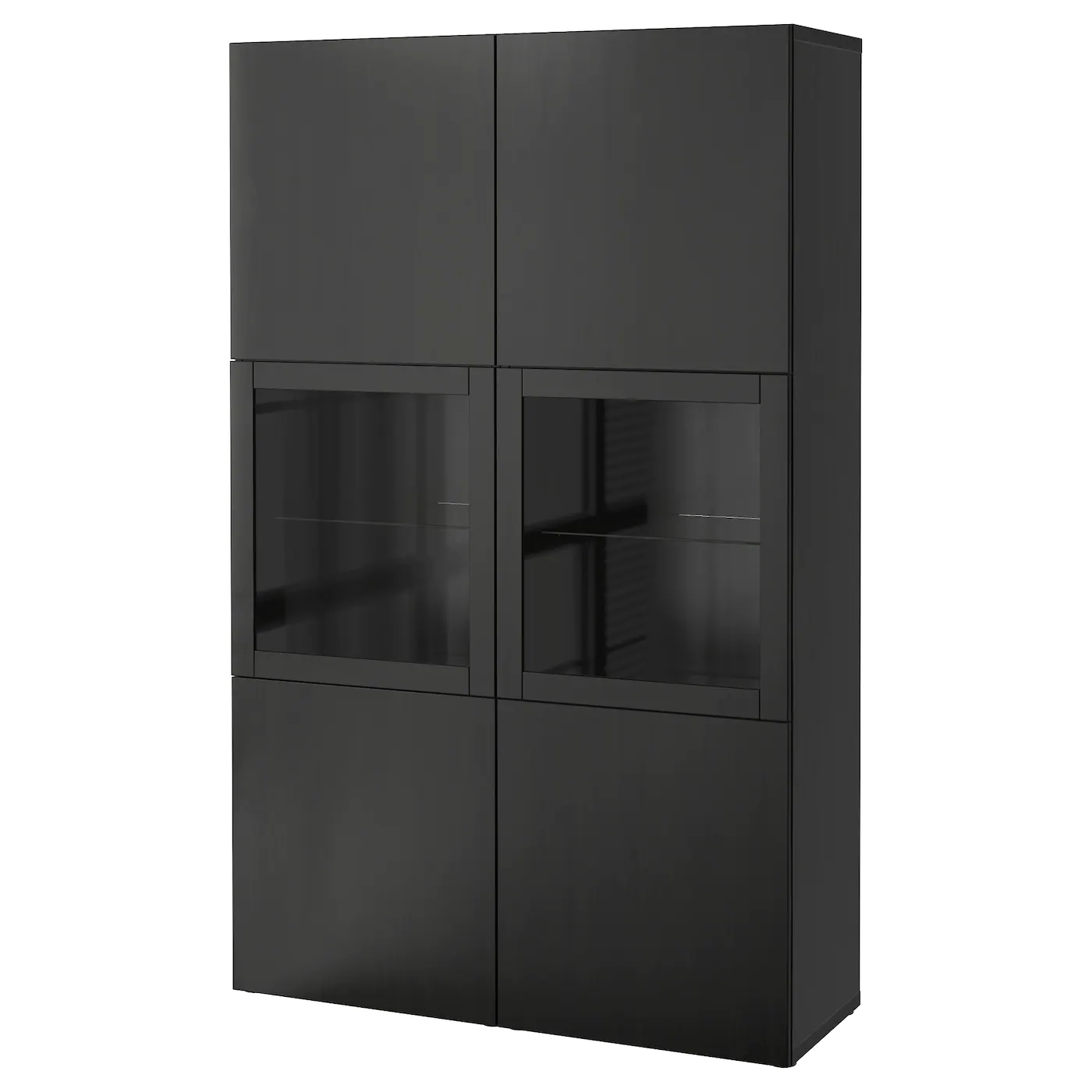 IKEA BESTÅ Storage Combination W/glass Doors Blackbrown/Selsviken High Gloss/beige Smoked Glass 47 1/4x16 1/2x76 " 13 IKEA BESTÅ Storage Combination W/glass Doors Blackbrown/Selsviken High Gloss/beige Smoked Glass 47 1/4x16 1/2x76 " - Image 11