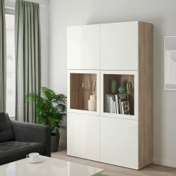 IKEA BESTÅ Storage Combination W/glass Doors Walnut Effect Light Gray/Selsviken High Gloss/white Clear Glass 47 1/4x16 1/2x76 " Blackbrown/selsviken High Gloss/black Clear Glass 19 IKEA BESTÅ Storage Combination W/glass Doors Walnut Effect Light Gray/Selsviken High Gloss/white Clear Glass 47 1/4x16 1/2x76 " Blackbrown/selsviken High Gloss/black Clear Glass -Ikea Storage solution systems Sales besta storage combination w glass doors walnut effect light gray selsviken high gloss white clear glass 0750309 pe746555 s5