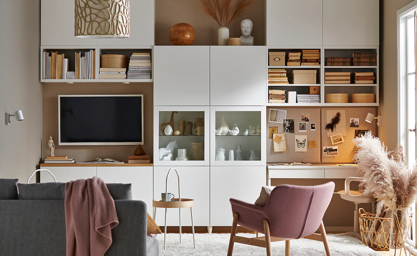 IKEA BESTÅ Storage Combination W/glass Doors White Lappviken/Sindvik White Clear Glass 47 1/4x16 1/2x76 " Blackbrown Hanviken/sindvik Blackbrown Clear Glass 6 IKEA BESTÅ Storage Combination W/glass Doors White Lappviken/Sindvik White Clear Glass 47 1/4x16 1/2x76 " Blackbrown Hanviken/sindvik Blackbrown Clear Glass - Image 4