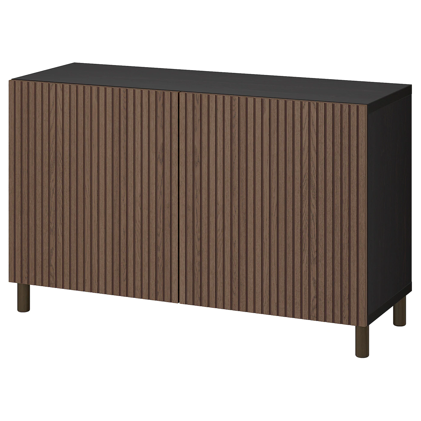 IKEA BESTÅ Storage Combination With Doors Walnut Effect Light Gray/Laxviken/Stubbarp White 47 1/4x16 1/2x29 1/8 " Blackbrown Selsviken/stubbarp/high Gloss Dark Olivegreen 10 IKEA BESTÅ Storage Combination With Doors Walnut Effect Light Gray/Laxviken/Stubbarp White 47 1/4x16 1/2x29 1/8 " Blackbrown Selsviken/stubbarp/high Gloss Dark Olivegreen - Image 8