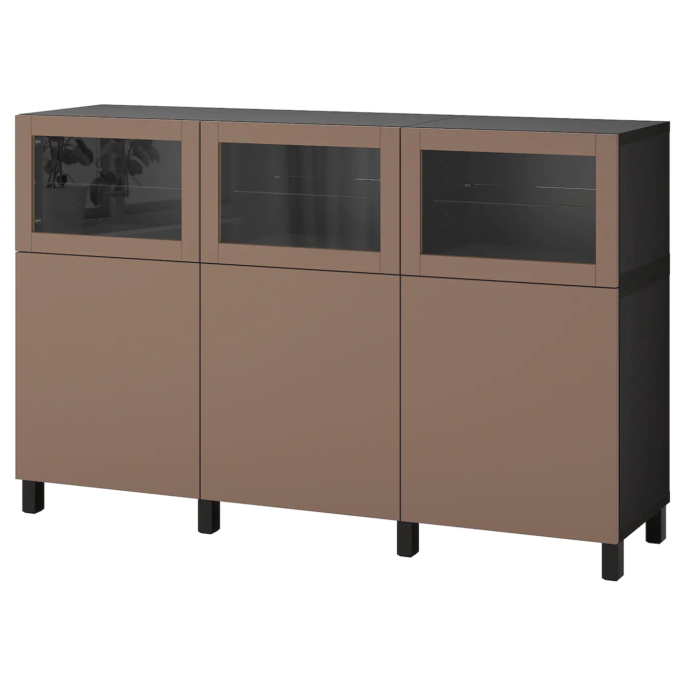 IKEA BESTÅ Storage Combination With Doors Blackbrown Selsviken/Glassvik High Gloss/black Clear Glass 70 7/8x16 1/2x44 1/8 " 12 IKEA BESTÅ Storage Combination With Doors Blackbrown Selsviken/Glassvik High Gloss/black Clear Glass 70 7/8x16 1/2x44 1/8 " - Image 10