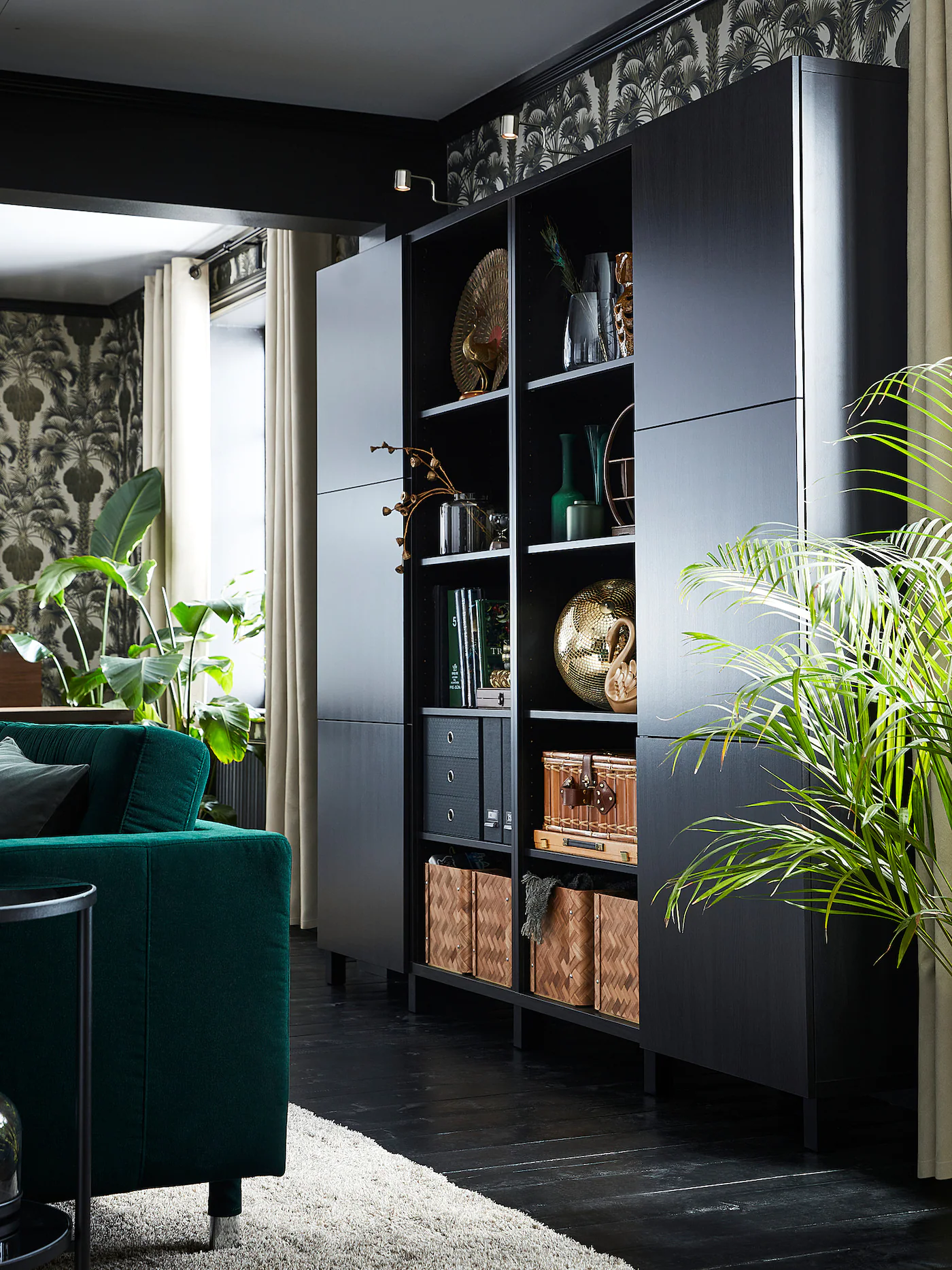 IKEA BESTÅ Storage Combination With Doors Blackbrown/Lappviken/Stubbarp Blackbrown 47 1/4x16 1/2x79 1/2 " 7 IKEA BESTÅ Storage Combination With Doors Blackbrown/Lappviken/Stubbarp Blackbrown 47 1/4x16 1/2x79 1/2 " - Image 5