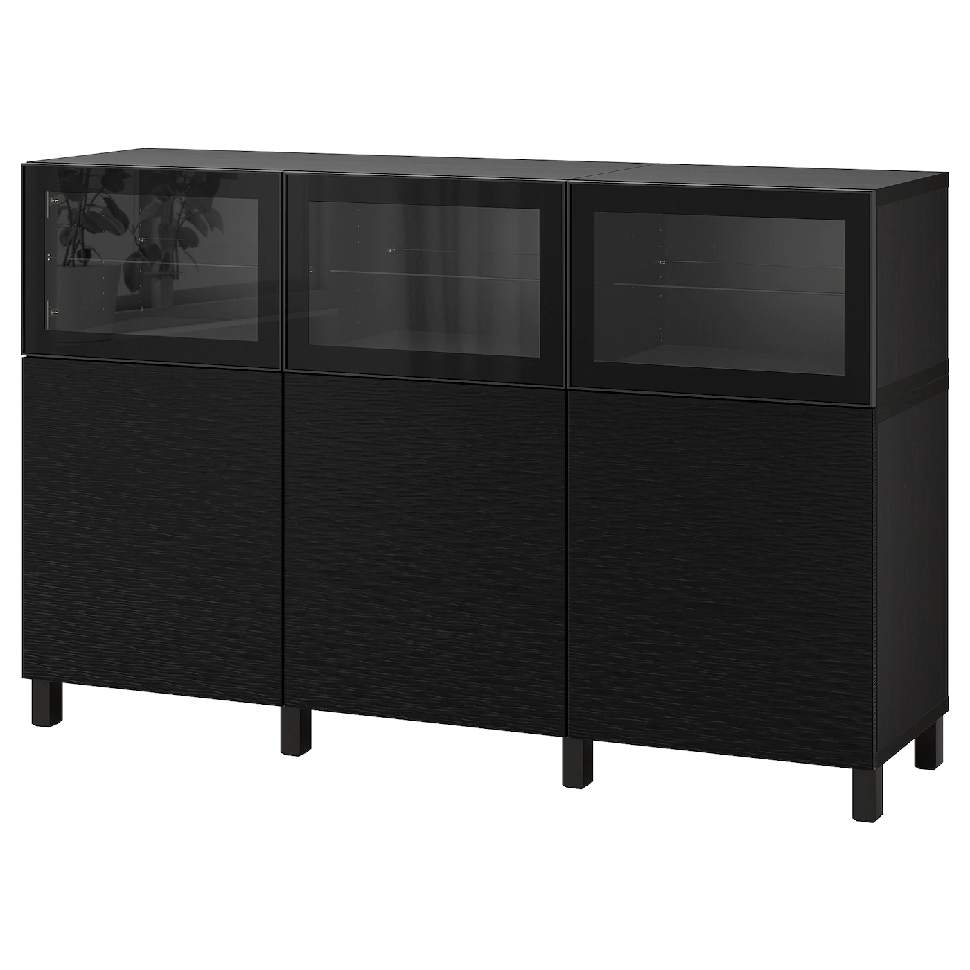 IKEA BESTÅ Storage Combination With Doors Blackbrown Selsviken/Glassvik High Gloss/black Smoked Glass 70 7/8x16 1/2x44 1/8 " 14 IKEA BESTÅ Storage Combination With Doors Blackbrown Selsviken/Glassvik High Gloss/black Smoked Glass 70 7/8x16 1/2x44 1/8 " - Image 12