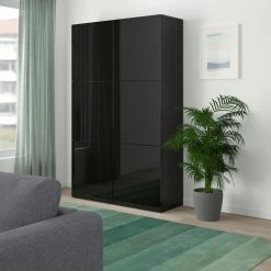 IKEA BESTÅ Storage Combination With Doors Blackbrown/Selsviken Highgloss/black 47 1/4x16 1/2x76 " Blackbrown Selsviken/high Gloss Dark Olivegreen 21 IKEA BESTÅ Storage Combination With Doors Blackbrown/Selsviken Highgloss/black 47 1/4x16 1/2x76 " Blackbrown Selsviken/high Gloss Dark Olivegreen -Ikea Storage solution systems Sales besta storage combination with doors black brown selsviken high gloss black 0750246 pe746476 s5