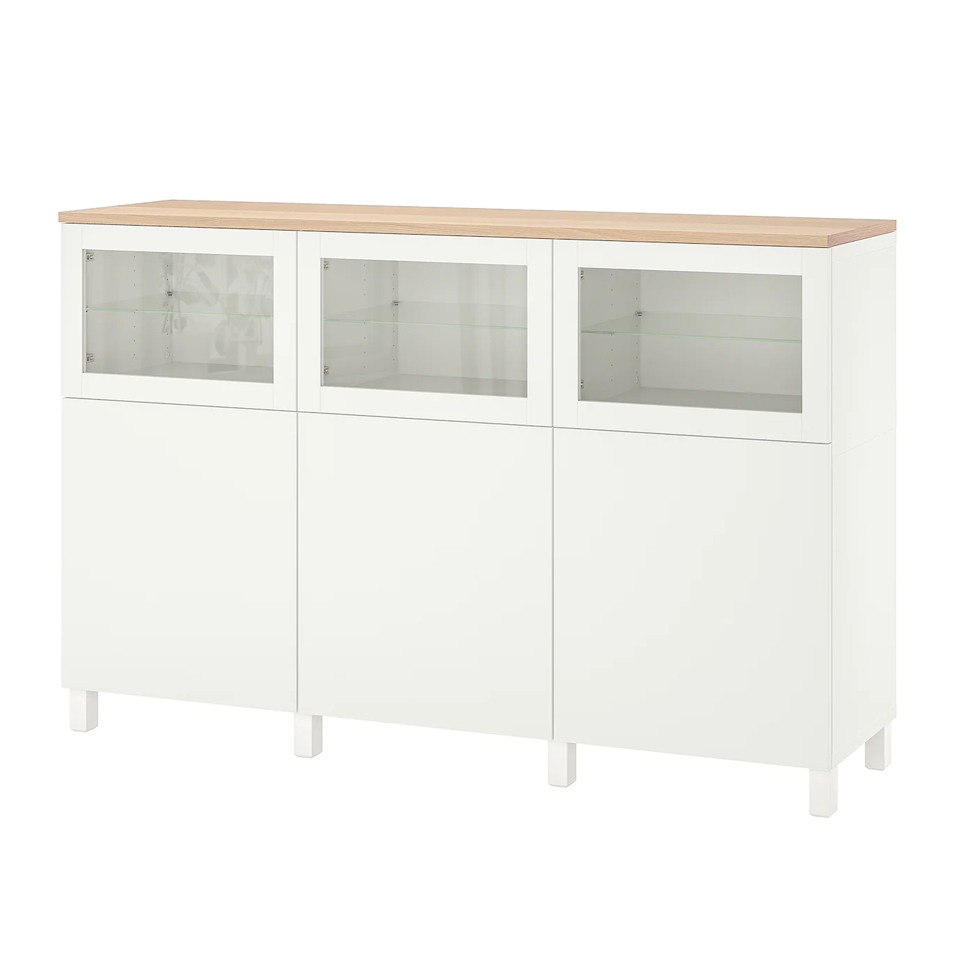 IKEA BESTÅ Storage Combination With Doors White/Smeviken/Kabbarp White Clear Glass 70 7/8x16 1/2x44 7/8 " 10 IKEA BESTÅ Storage Combination With Doors White/Smeviken/Kabbarp White Clear Glass 70 7/8x16 1/2x44 7/8 " - Image 8