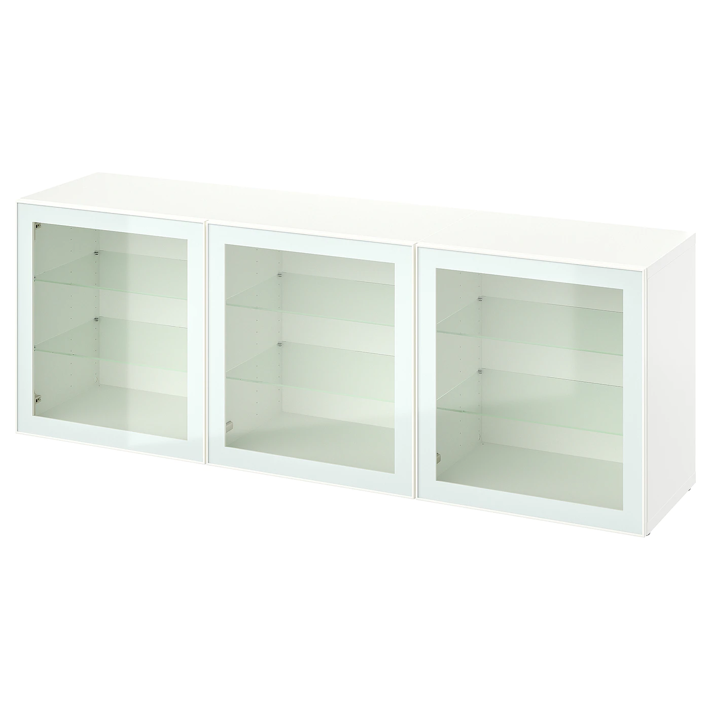 IKEA BESTÅ Storage Combination With Doors White/Glassvik White Clear Glass 70 7/8x16 1/2x25 5/8 " Blackbrown/laxviken Black 1 IKEA BESTÅ Storage Combination With Doors White/Glassvik White Clear Glass 70 7/8x16 1/2x25 5/8 " Blackbrown/laxviken Black -Ikea Storage solution systems Sales besta storage combination with doors white glassvik white clear glass 1114253 pe871706 s5