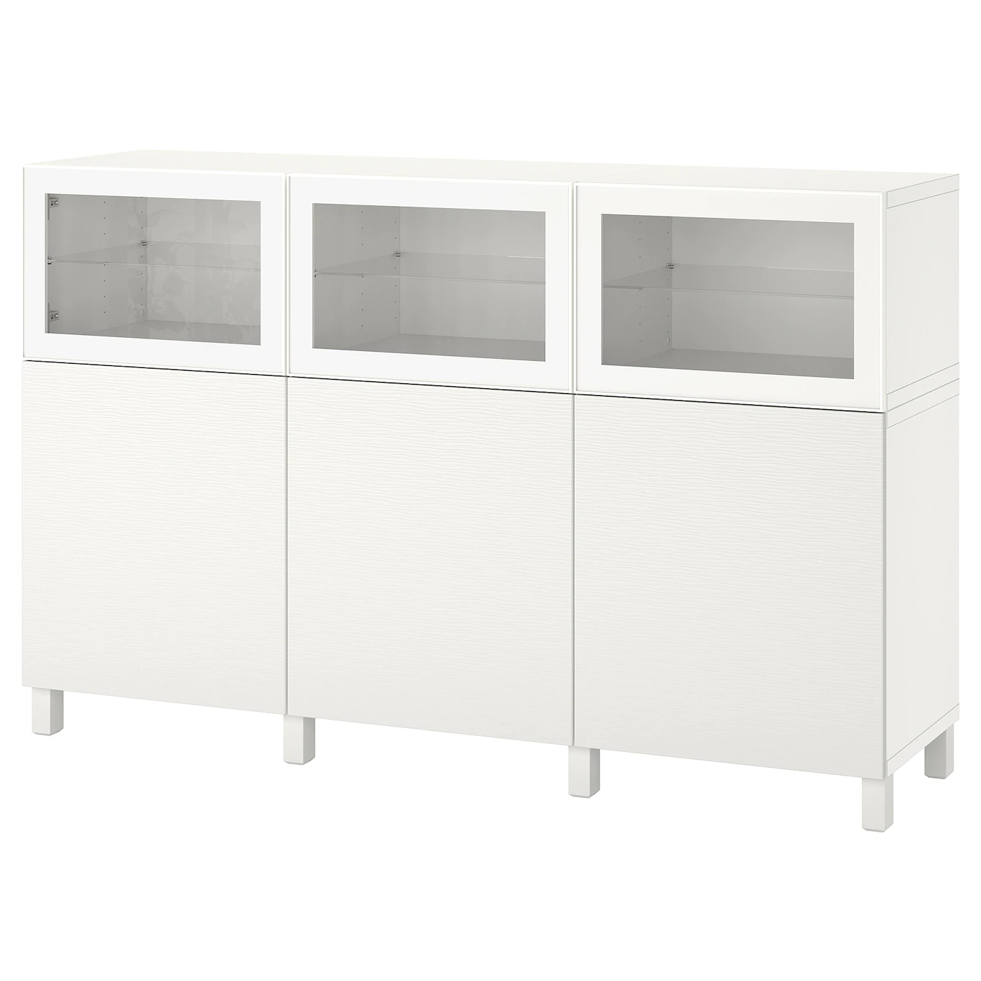 IKEA BESTÅ Storage Combination With Doors White Lappviken/Sindvik White Clear Glass 70 7/8x16 1/2x44 1/8 " 16 IKEA BESTÅ Storage Combination With Doors White Lappviken/Sindvik White Clear Glass 70 7/8x16 1/2x44 1/8 " - Image 14