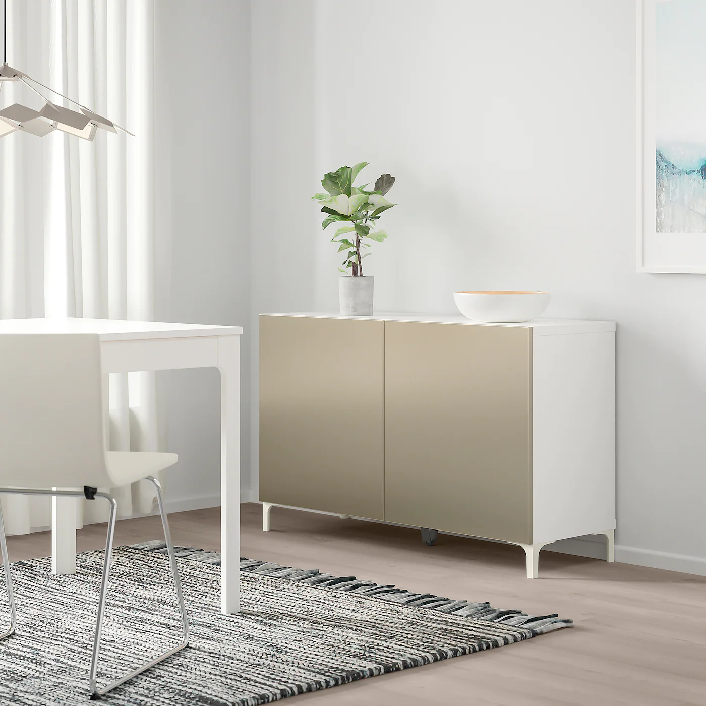 IKEA BESTÅ Storage Combination With Doors White/Riksviken/Nannarp Light Bronze Effect 47 1/4x16 1/2x29 1/8 " Blackbrown Kallviken/stubbarp/dark Gray Concrete Effect 8 IKEA BESTÅ Storage Combination With Doors White/Riksviken/Nannarp Light Bronze Effect 47 1/4x16 1/2x29 1/8 " Blackbrown Kallviken/stubbarp/dark Gray Concrete Effect - Image 6