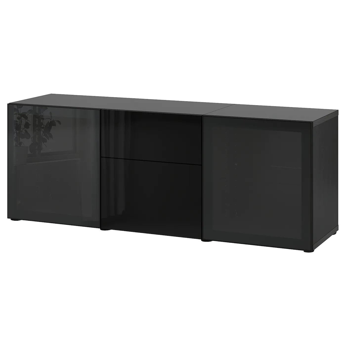 IKEA BESTÅ Storage Combination With Drawers Blackbrown/Selsviken/Stubbarp High Gloss/black Smoked Glass 70 7/8x16 1/2x29 1/8 " Blackbrown Lappviken/sindvik/stubbarp Blackbrown Clear Glass 16 IKEA BESTÅ Storage Combination With Drawers Blackbrown/Selsviken/Stubbarp High Gloss/black Smoked Glass 70 7/8x16 1/2x29 1/8 " Blackbrown Lappviken/sindvik/stubbarp Blackbrown Clear Glass - Image 14