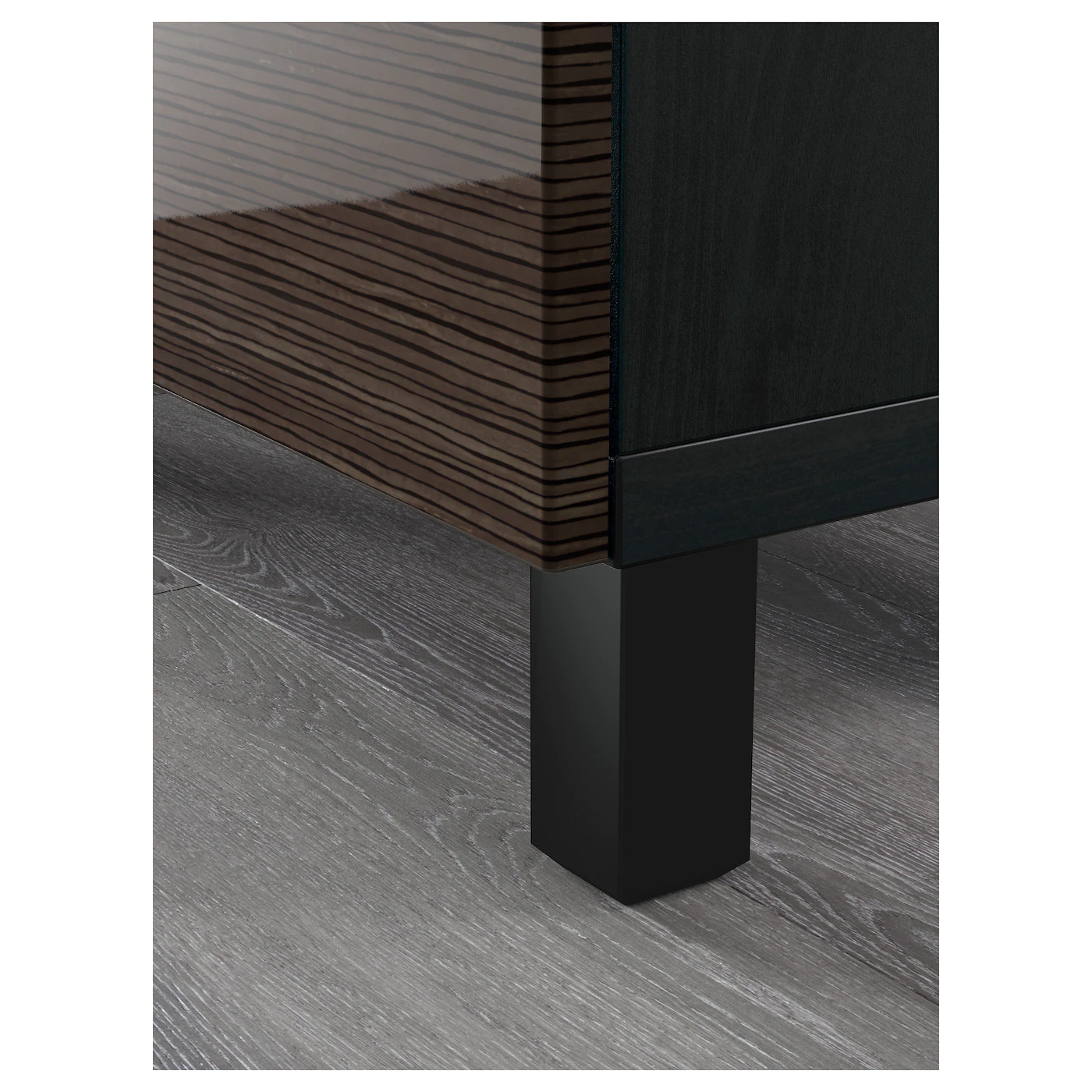 IKEA BESTÅ Storage Combination With Drawers Blackbrown/Selsviken/Stubbarp Highgloss/brown 70 7/8x16 1/2x29 1/8 " Blackbrown/hanviken Blackbrown 9 IKEA BESTÅ Storage Combination With Drawers Blackbrown/Selsviken/Stubbarp Highgloss/brown 70 7/8x16 1/2x29 1/8 " Blackbrown/hanviken Blackbrown - Image 7