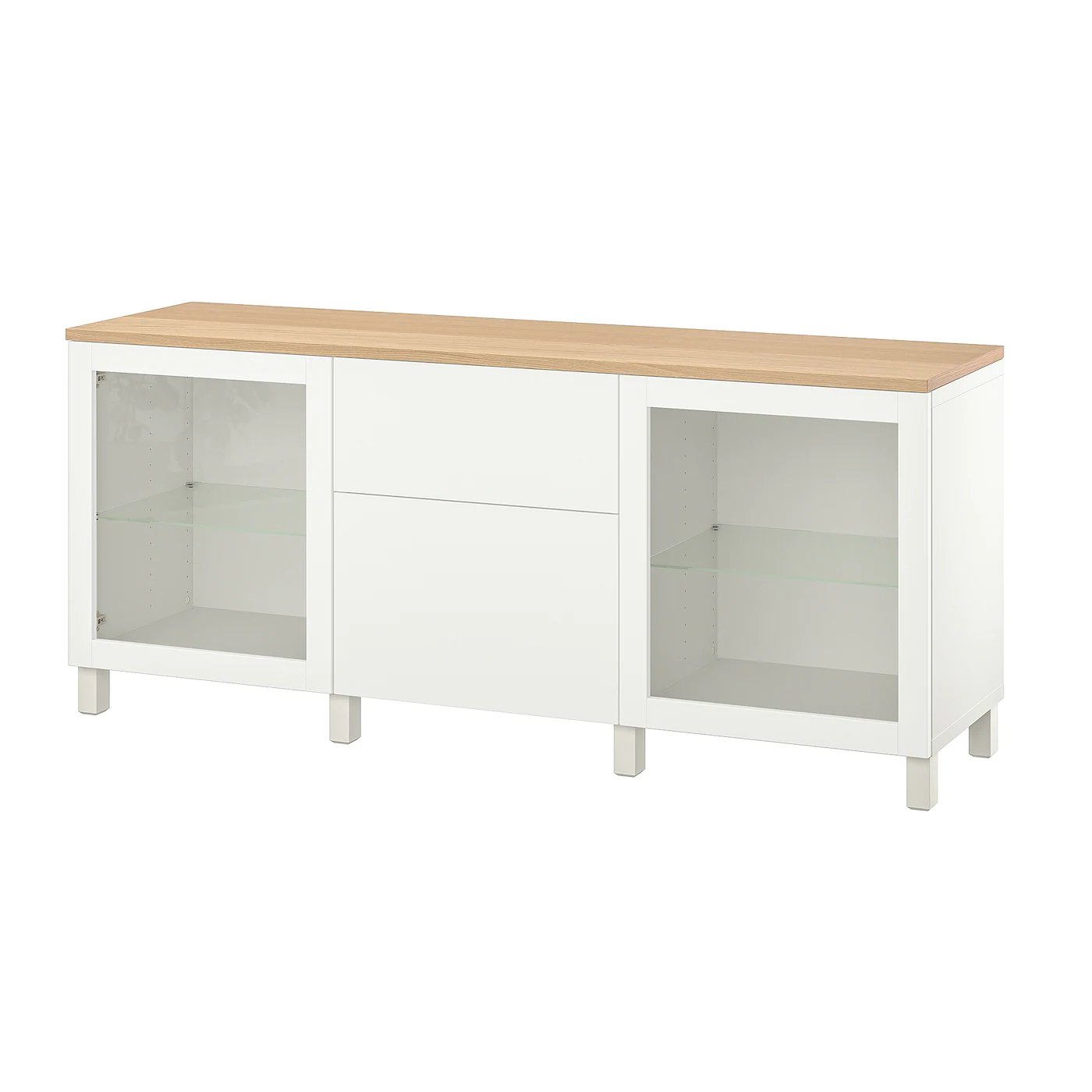 IKEA BESTÅ Storage Combination With Drawers Sindvik White/Lappviken/Stubbarp White 70 7/8x16 1/2x29 7/8 "