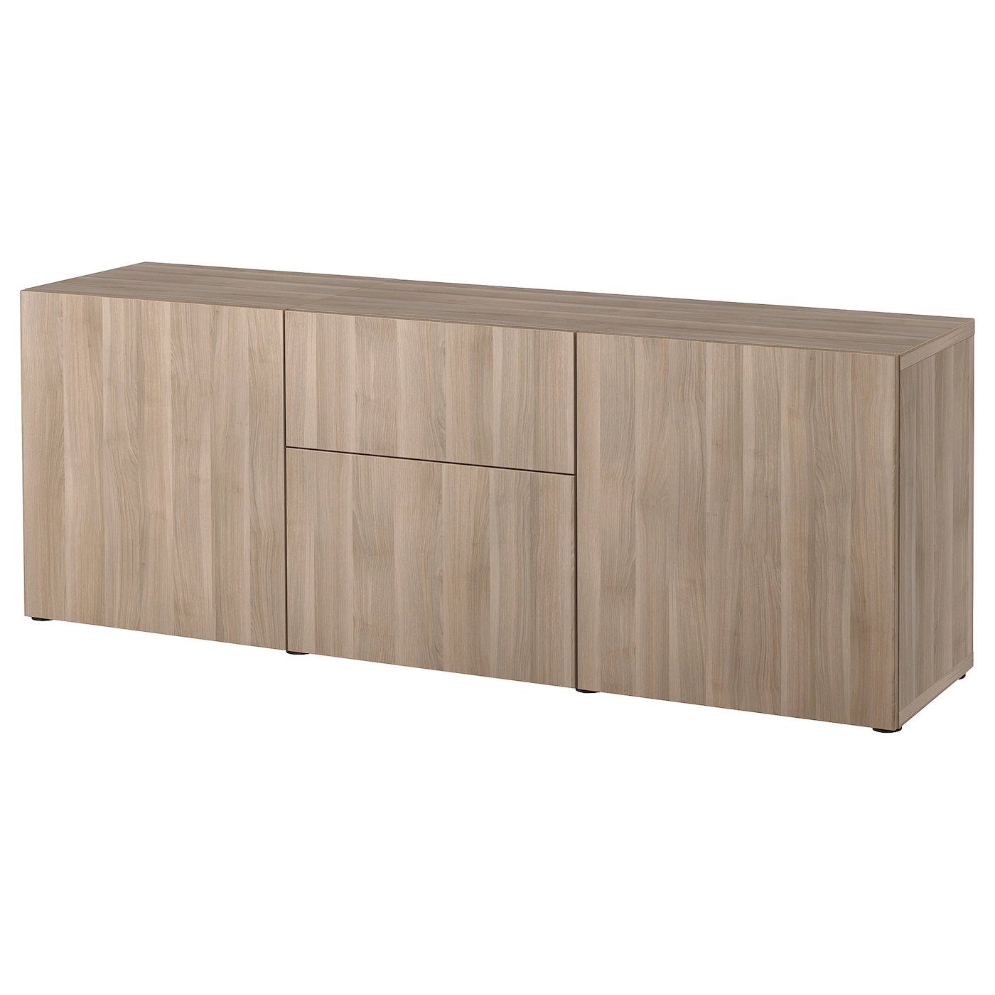 IKEA BESTÅ Storage Combination With Drawers Walnut Effect Light Gray/Lappviken Walnut Effect Light Gray 70 7/8x16 1/2x25 5/8 " Blackbrown/hanviken/stubbarp Blackbrown