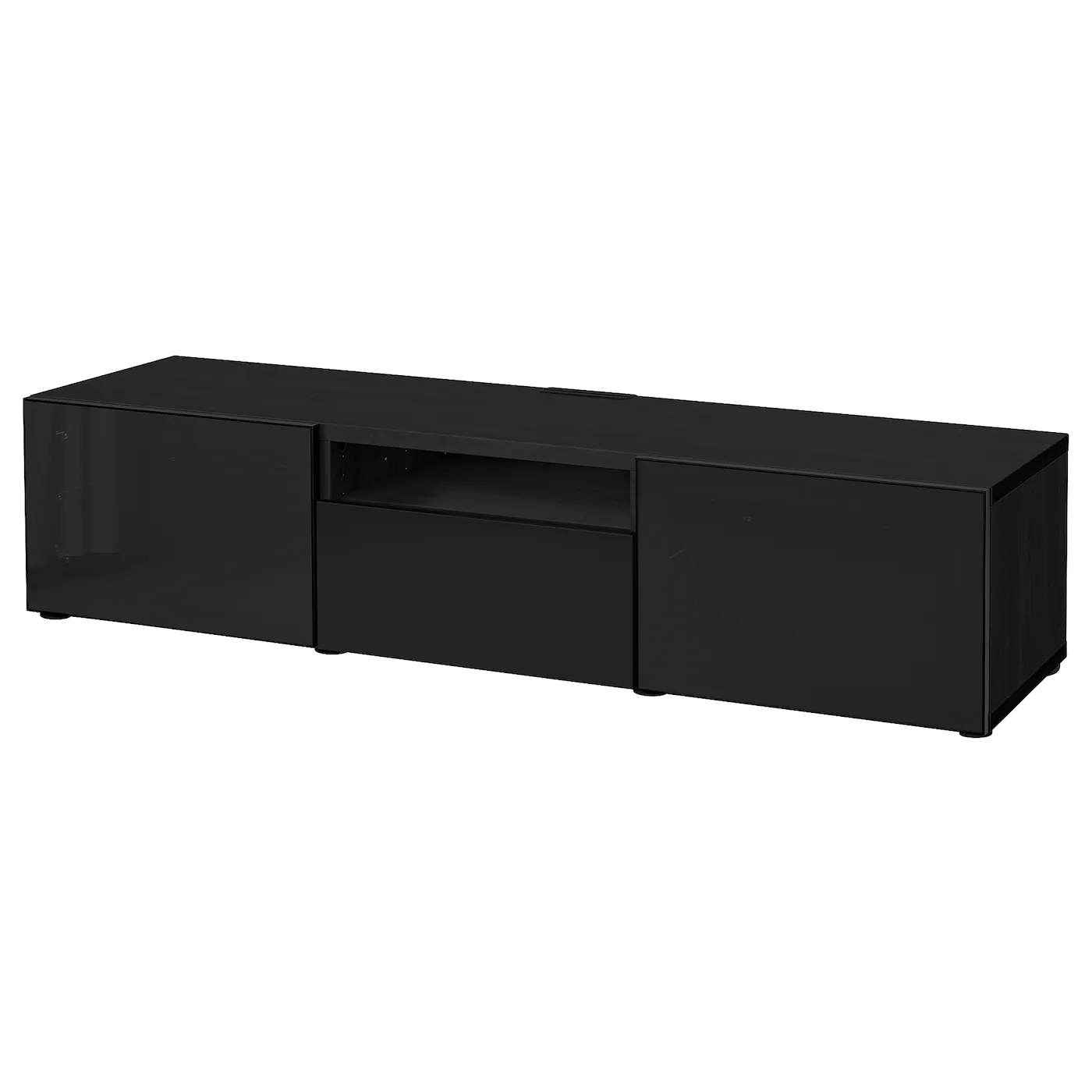 IKEA BESTÅ TV Bench White/Selsviken Highgloss/white Frosted Glass 70 7/8x16 1/2x15 3/8 " Blackbrown/selsviken High Gloss/black Smoked Glass 17 IKEA BESTÅ TV Bench White/Selsviken Highgloss/white Frosted Glass 70 7/8x16 1/2x15 3/8 " Blackbrown/selsviken High Gloss/black Smoked Glass - Image 15