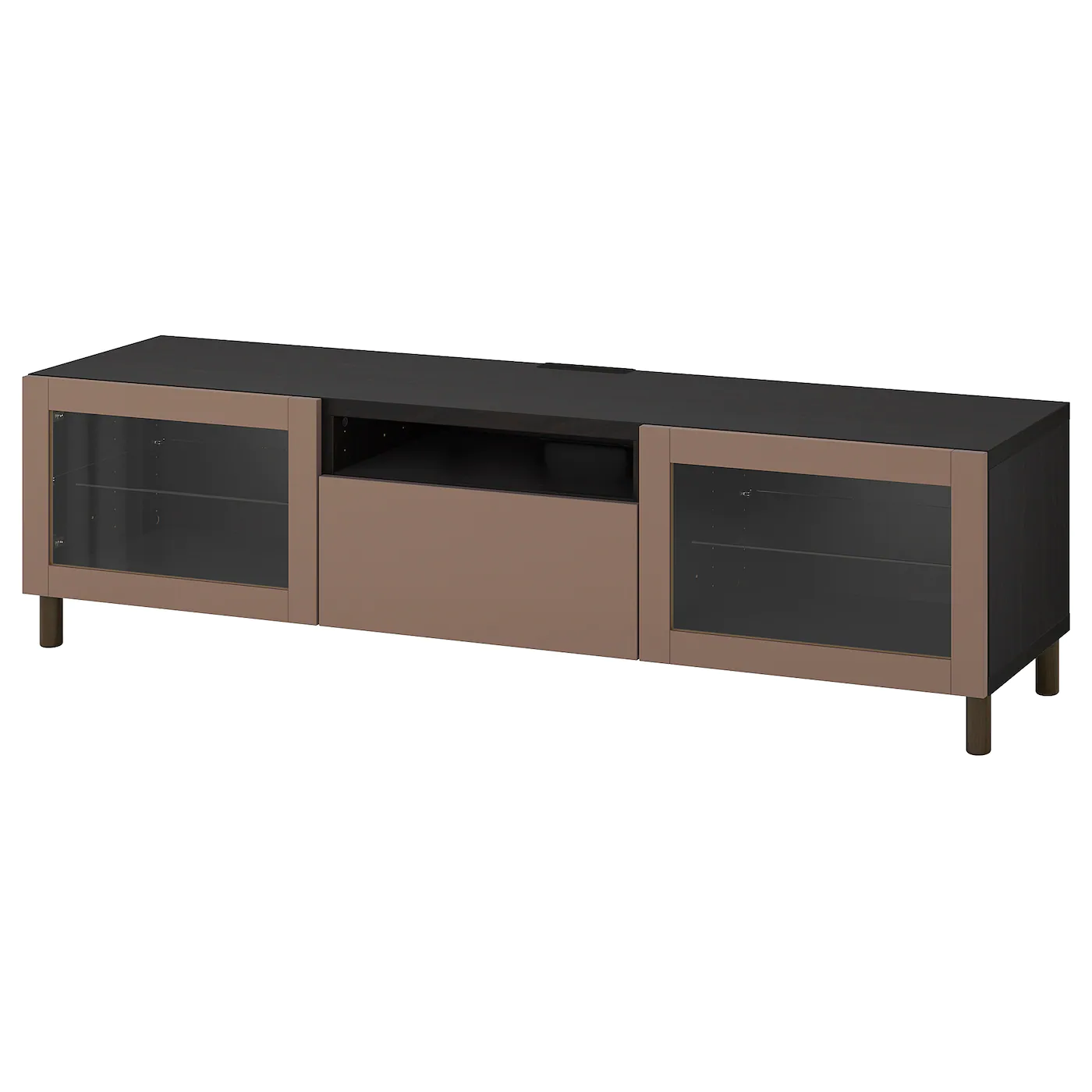 IKEA BESTÅ TV Unit White/Lappviken White Clear Glass 70 7/8x16 1/2x15 3/8 " Blackbrown/lappviken Blackbrown Clear Glass 11 IKEA BESTÅ TV Unit White/Lappviken White Clear Glass 70 7/8x16 1/2x15 3/8 " Blackbrown/lappviken Blackbrown Clear Glass - Image 9