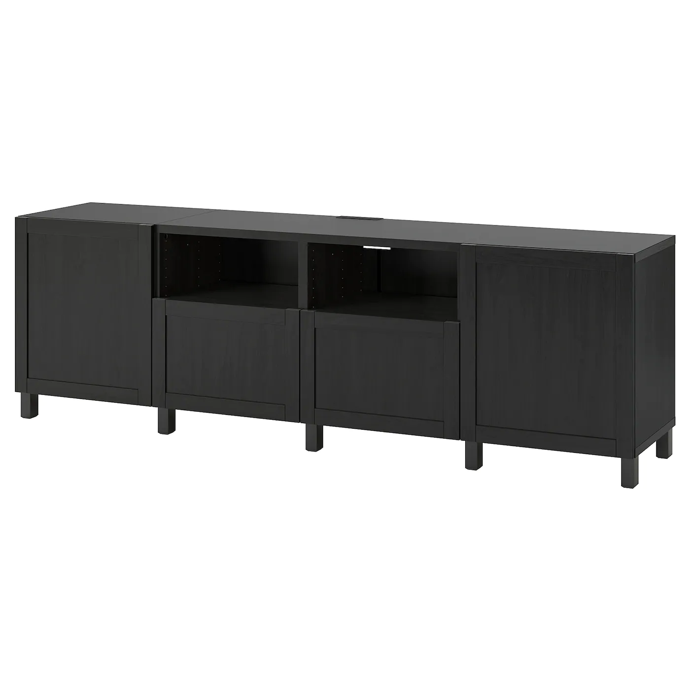 IKEA BESTÅ TV Bench With Doors And Drawers Blackbrown/Lappviken/Stubbarp Blackbrown 94 1/2x16 1/2x29 1/8 " 12 IKEA BESTÅ TV Bench With Doors And Drawers Blackbrown/Lappviken/Stubbarp Blackbrown 94 1/2x16 1/2x29 1/8 " - Image 10