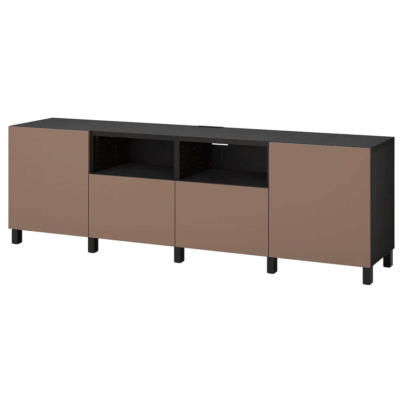 IKEA BESTÅ TV Unit With Doors And Drawers White/Hanviken/Stubbarp White 94 1/2x16 1/2x29 1/8 " Blackbrown Hedeviken/stubbarp/dark Brown Stained Oak Veneer 16 IKEA BESTÅ TV Unit With Doors And Drawers White/Hanviken/Stubbarp White 94 1/2x16 1/2x29 1/8 " Blackbrown Hedeviken/stubbarp/dark Brown Stained Oak Veneer - Image 14