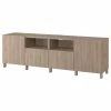 IKEA BESTÅ TV Bench With Doors And Drawers Walnut Effect Light Gray/Lappviken/Stubbarp Walnut Effect Light Gray 94 1/2x16 1/2x29 1/8 " 2 IKEA BESTÅ TV Bench With Doors And Drawers Walnut Effect Light Gray/Lappviken/Stubbarp Walnut Effect Light Gray 94 1/2x16 1/2x29 1/8 " -Ikea Storage solution systems Sales besta tv bench with doors and drawers walnut effect light gray lappviken stubbarp walnut effect light gray 0719168 pe731897 s5